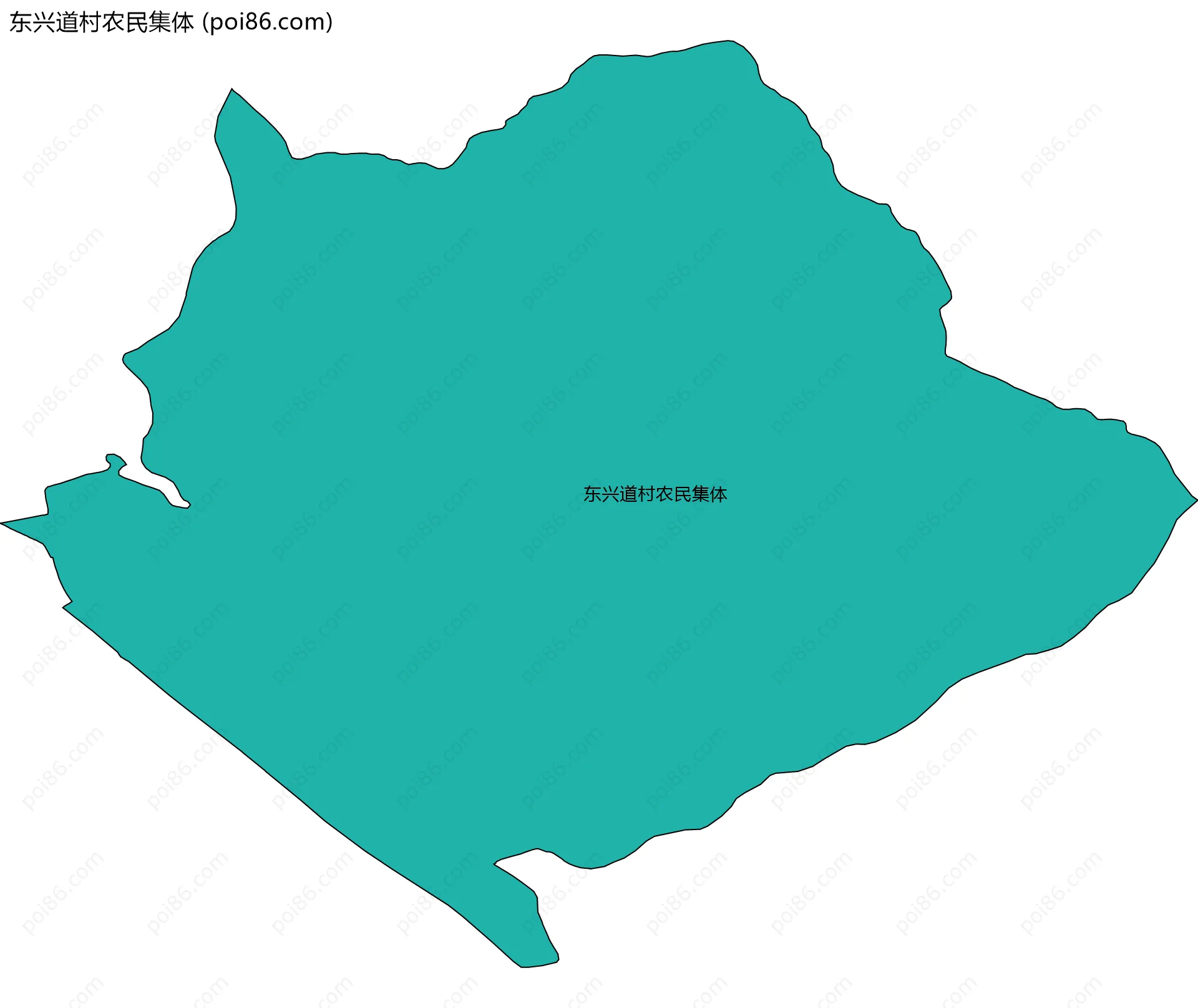 东兴道村农民集体边界地图