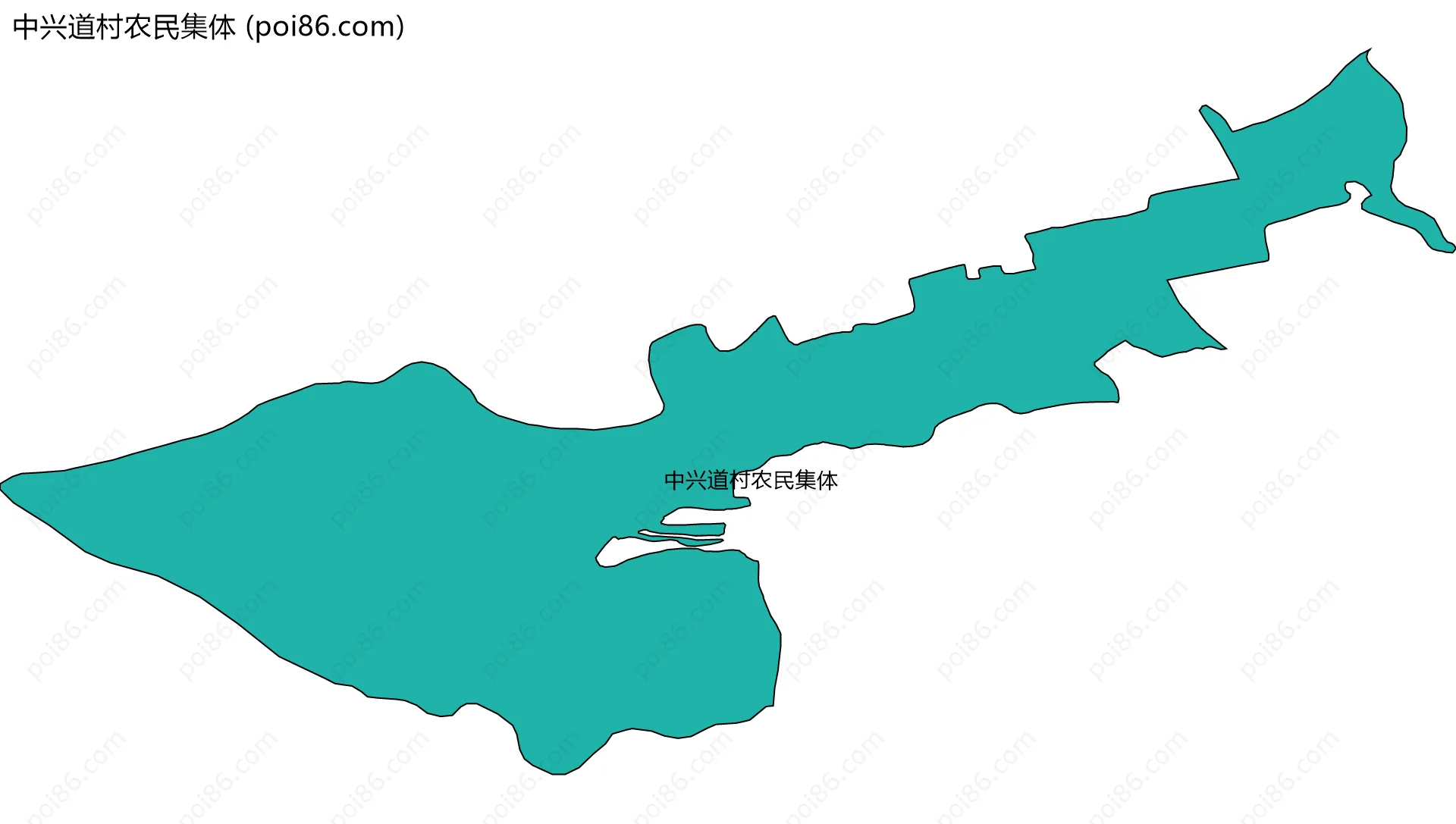 中兴道村农民集体边界地图