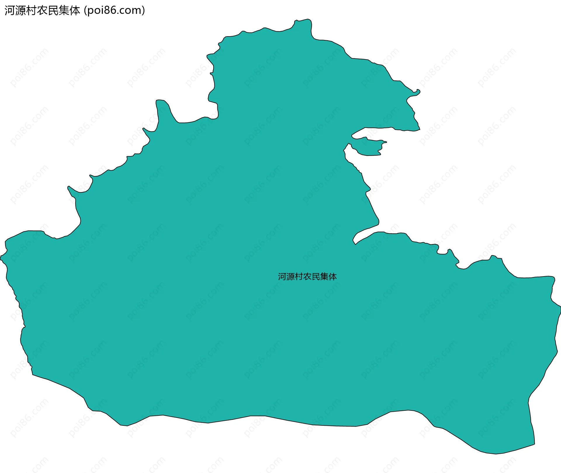 河源村农民集体边界地图