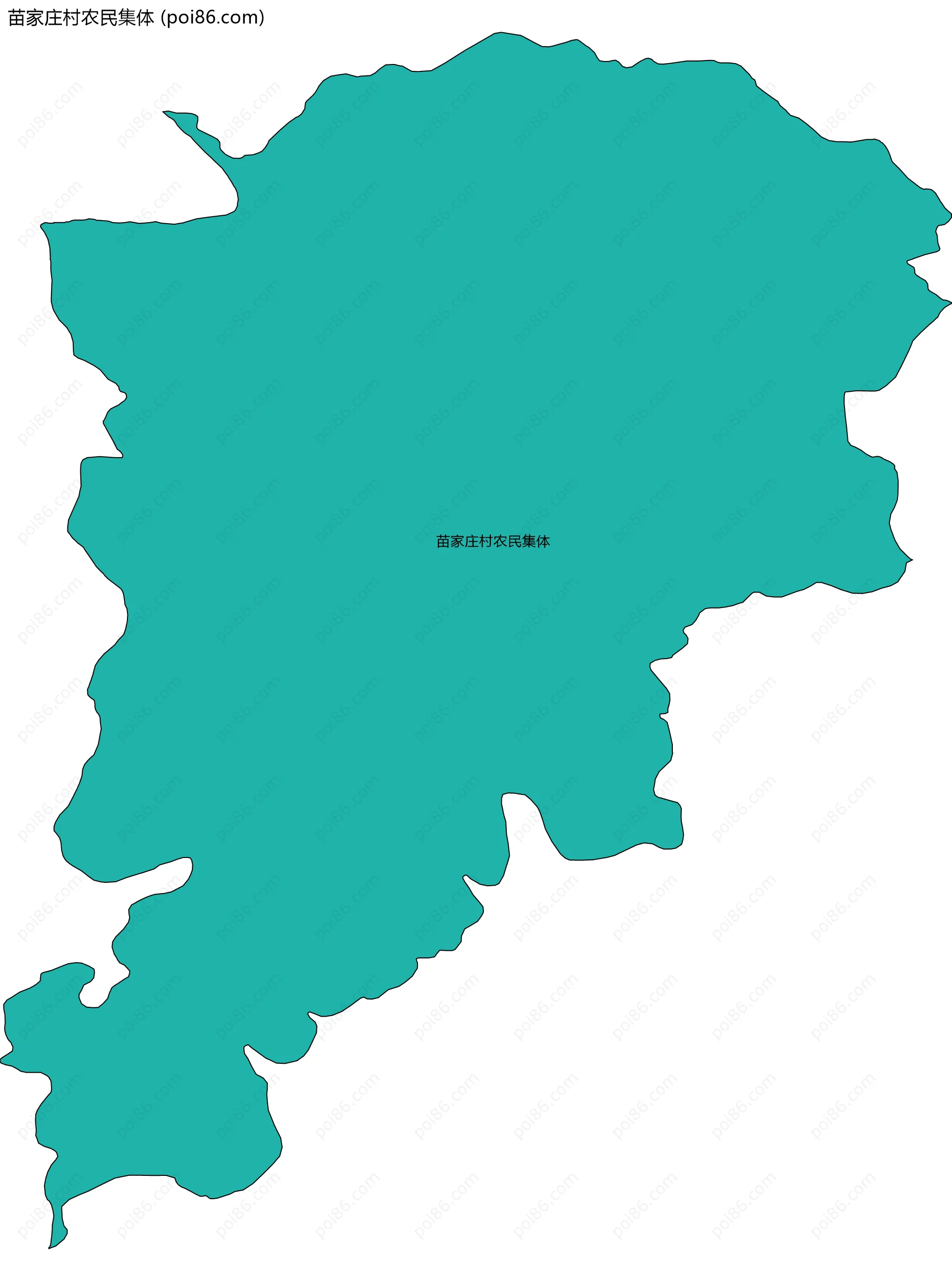 苗家庄村农民集体边界地图
