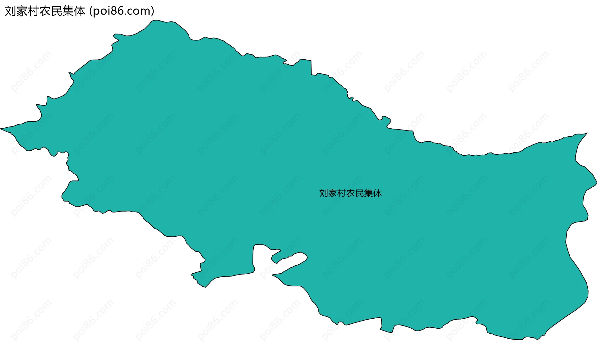 刘家村农民集体边界地图