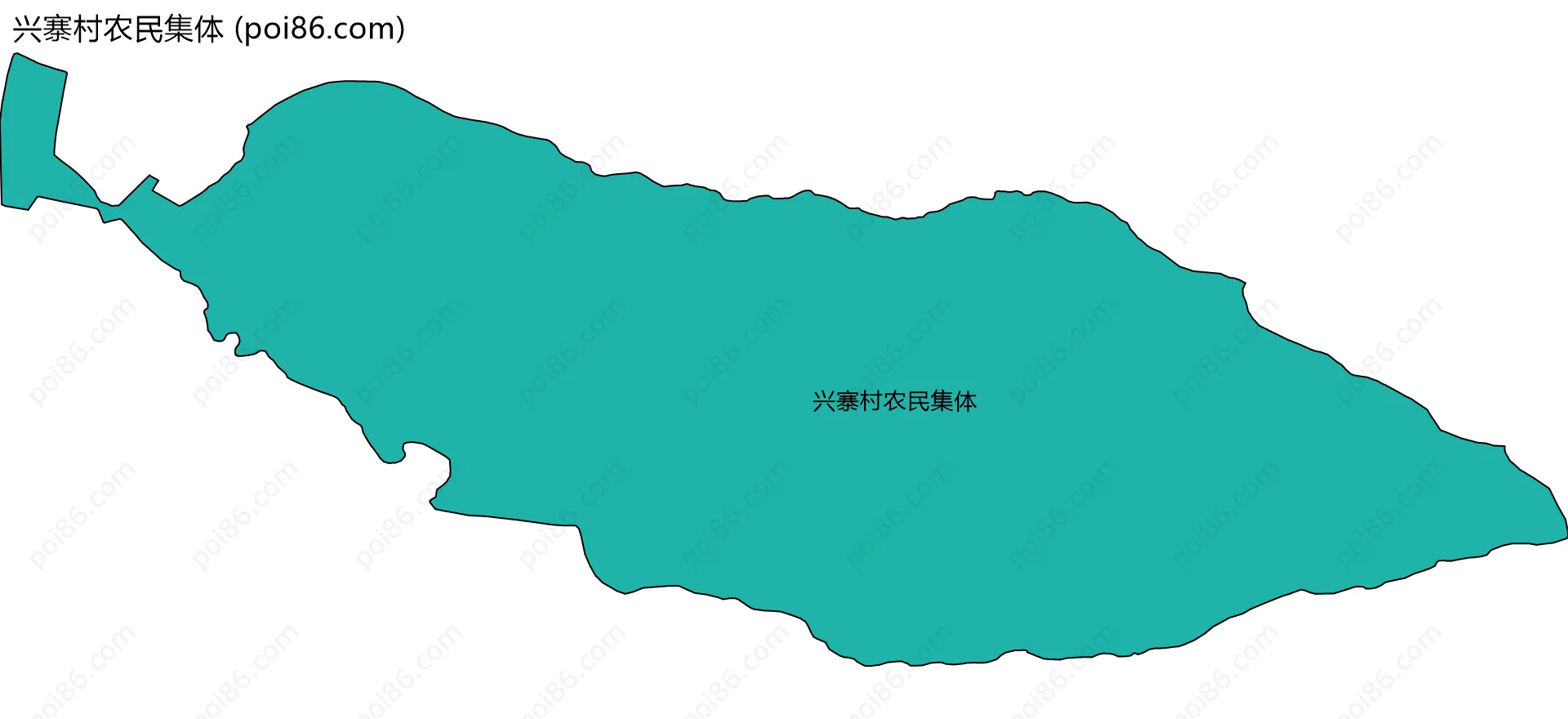 兴寨村农民集体边界地图