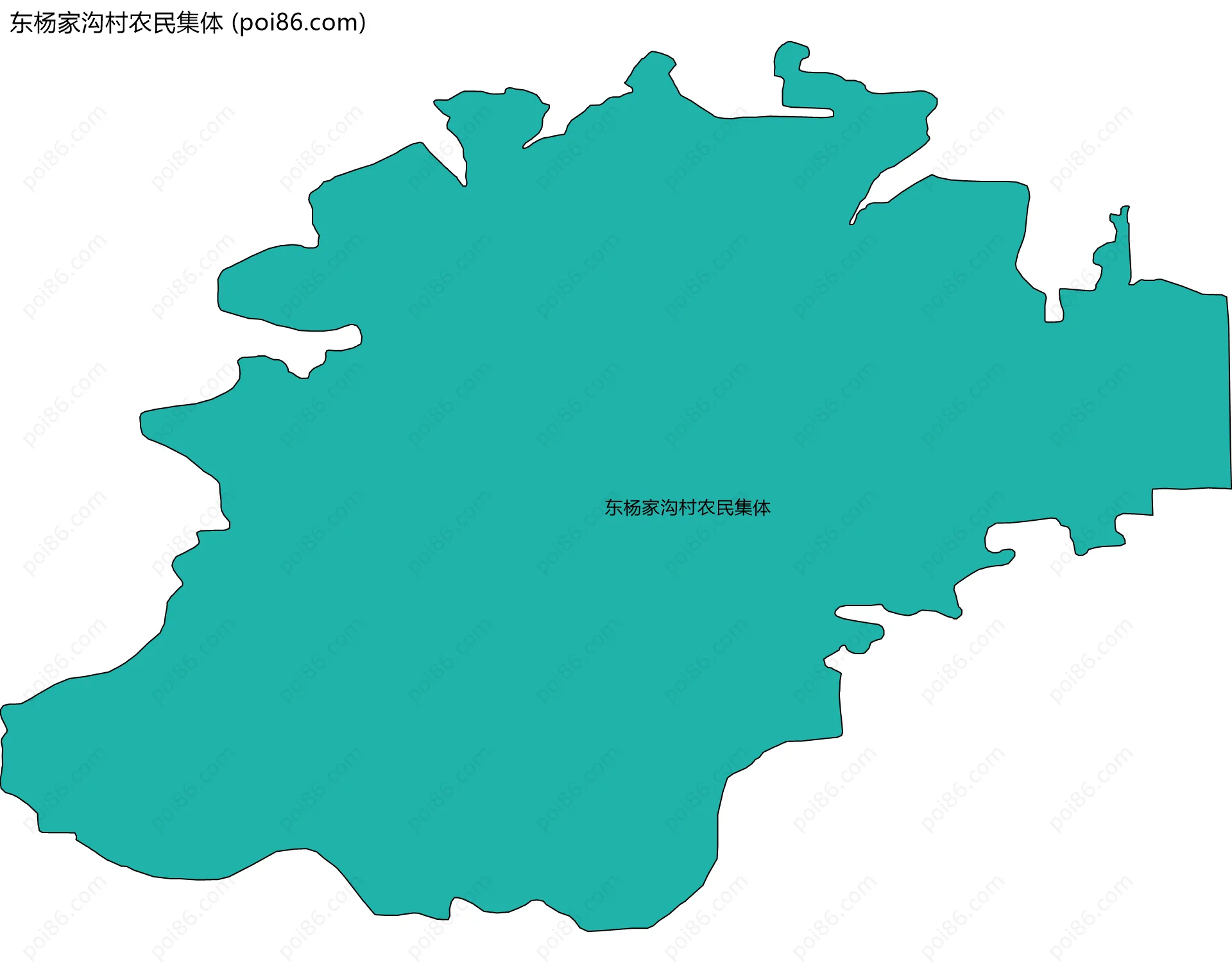 东杨家沟村农民集体边界地图