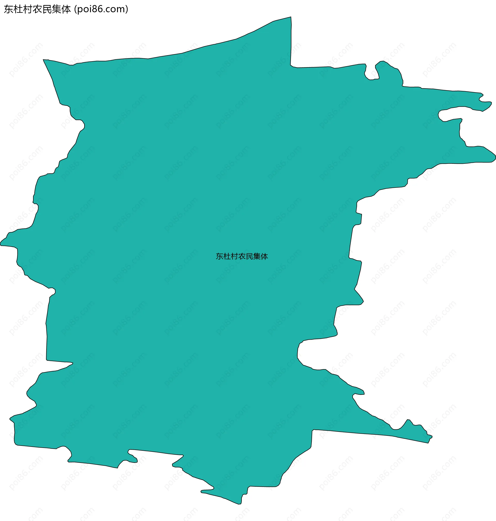 东杜村农民集体边界地图