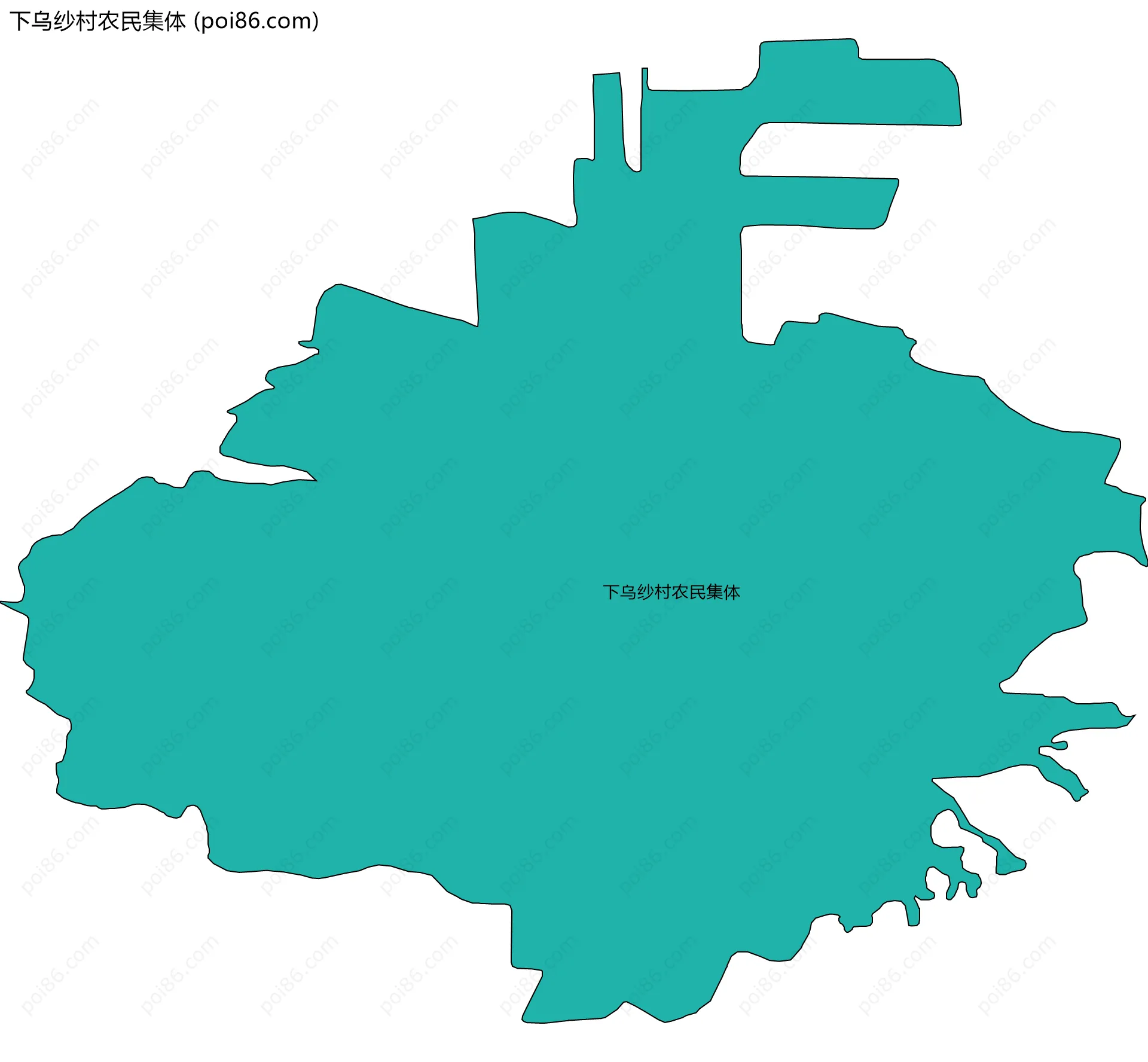 下乌纱村农民集体边界地图