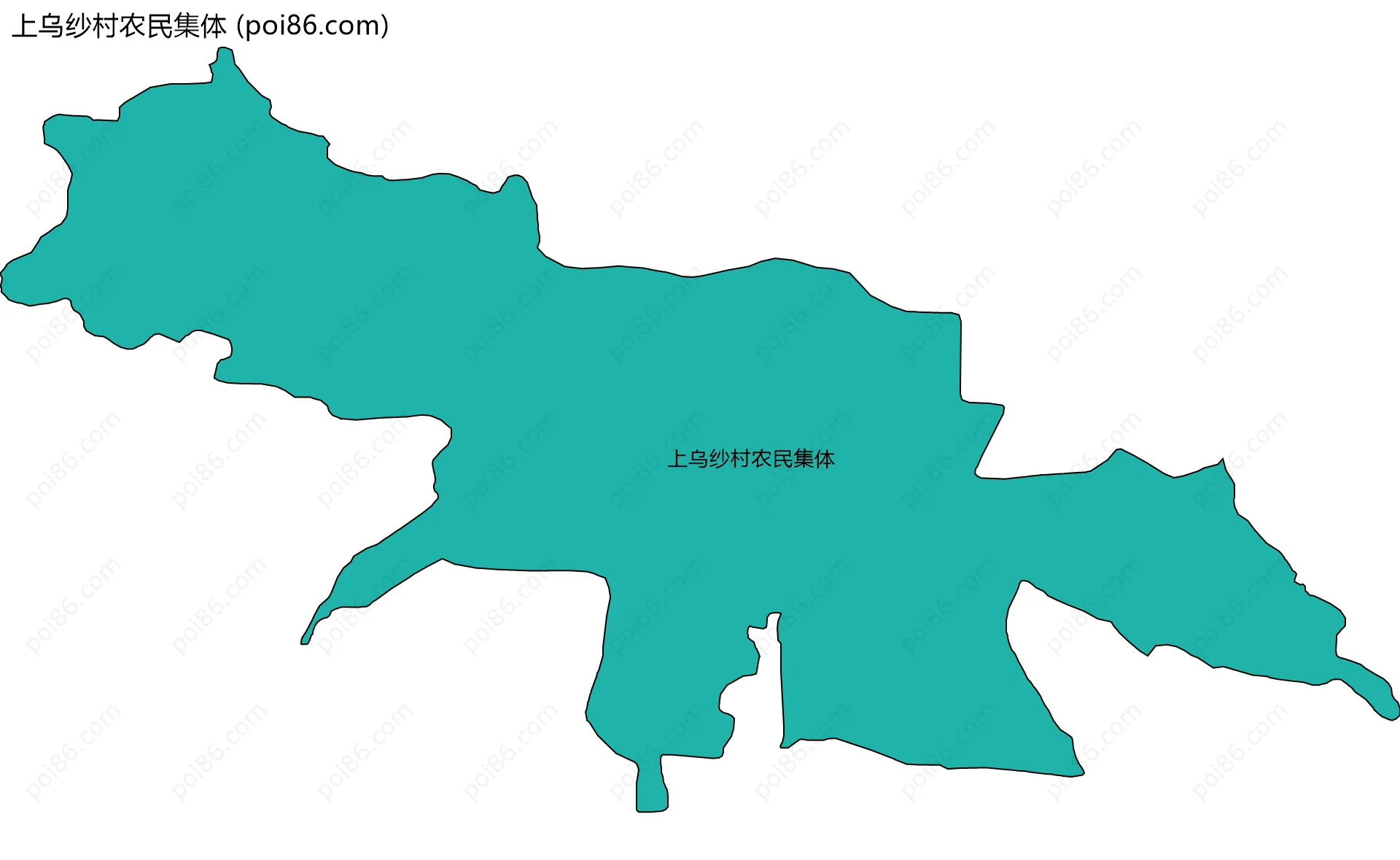 上乌纱村农民集体边界地图