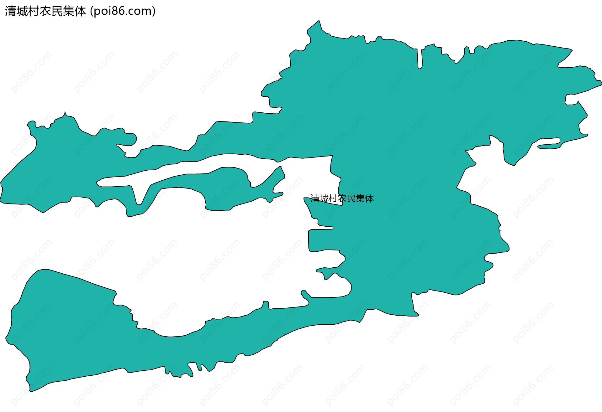 清城村农民集体边界地图