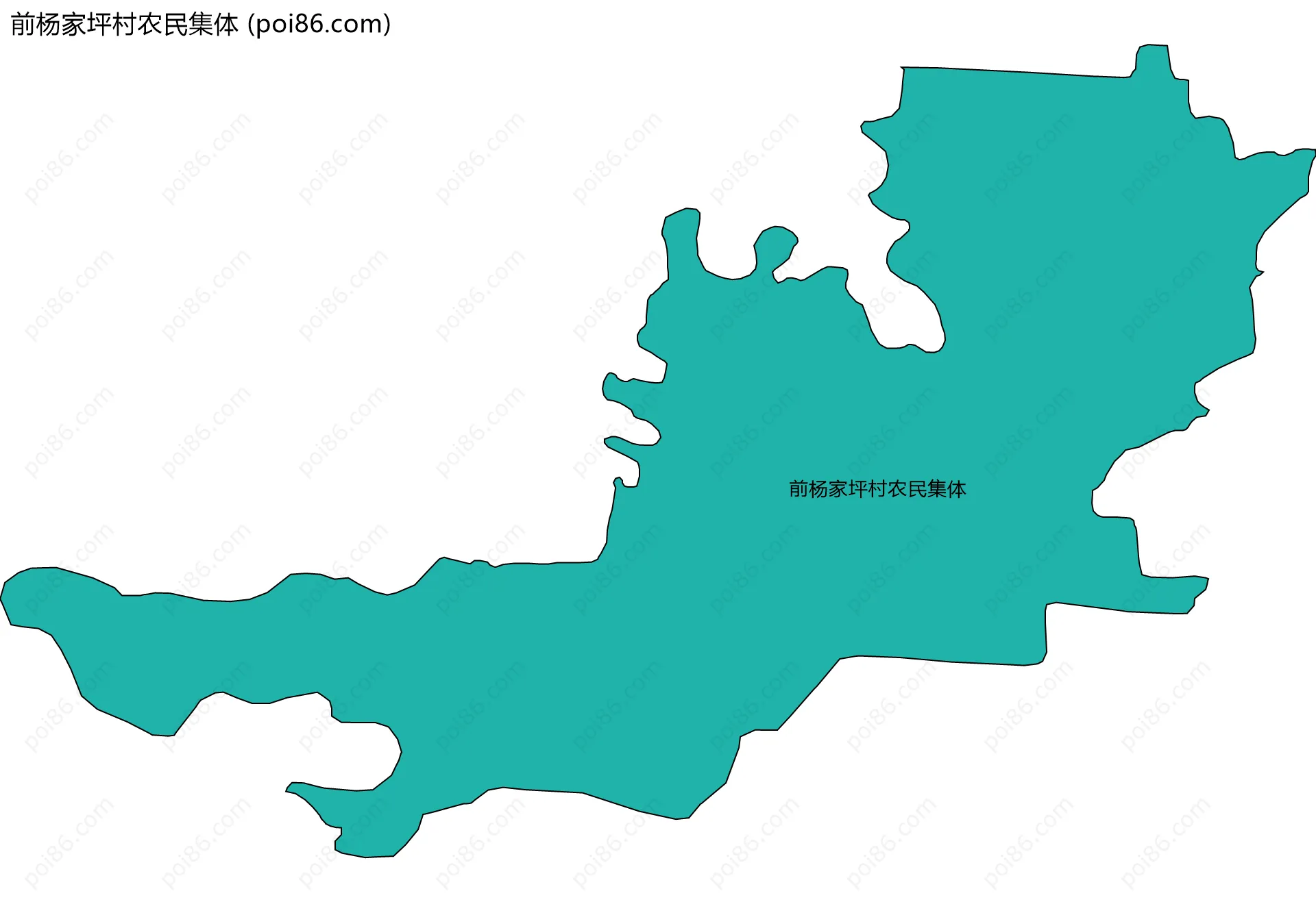 前杨家坪村农民集体边界地图