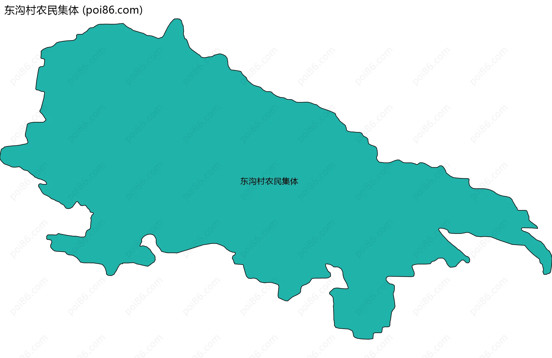 东沟村农民集体边界地图