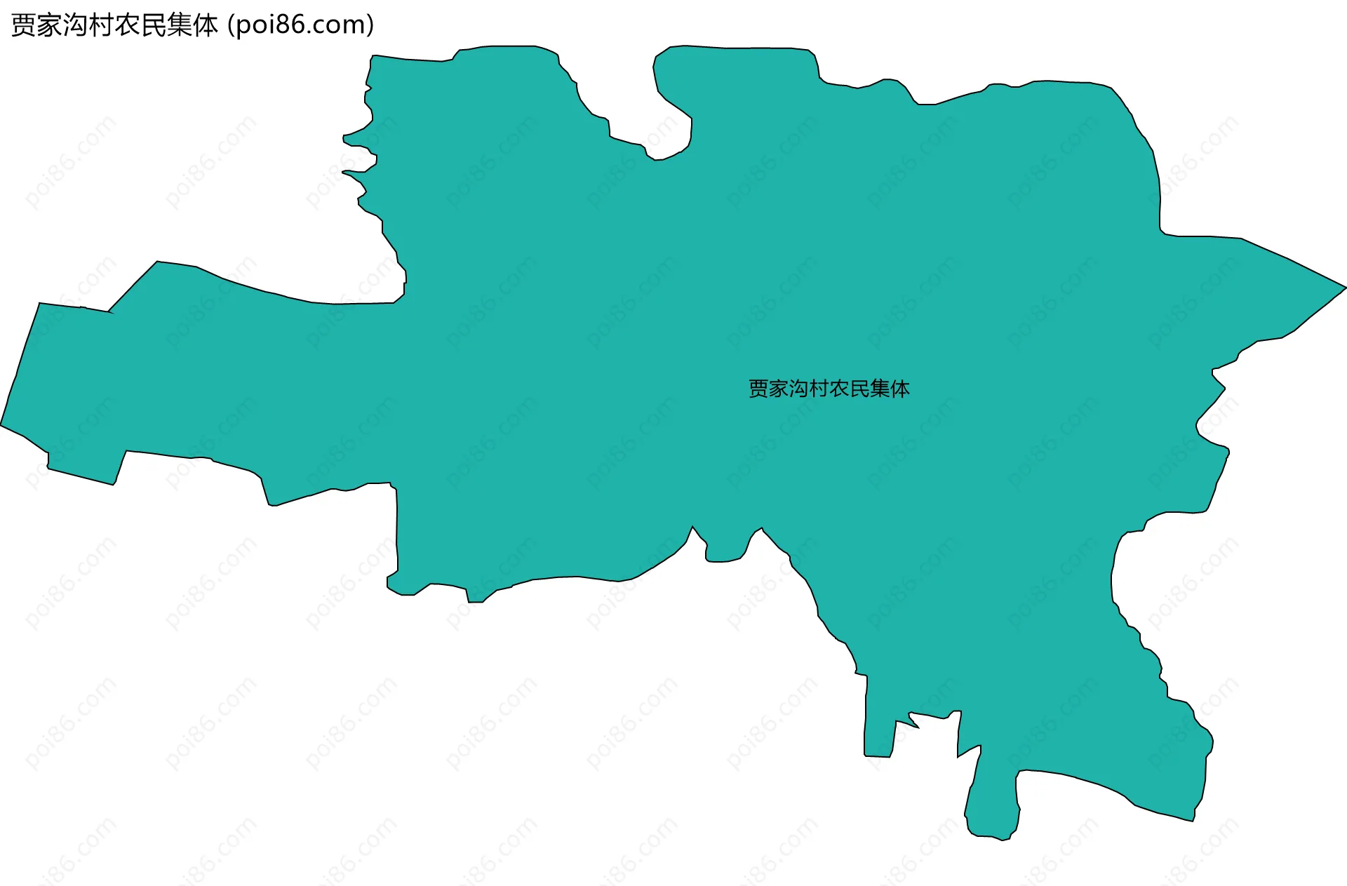 贾家沟村农民集体边界地图