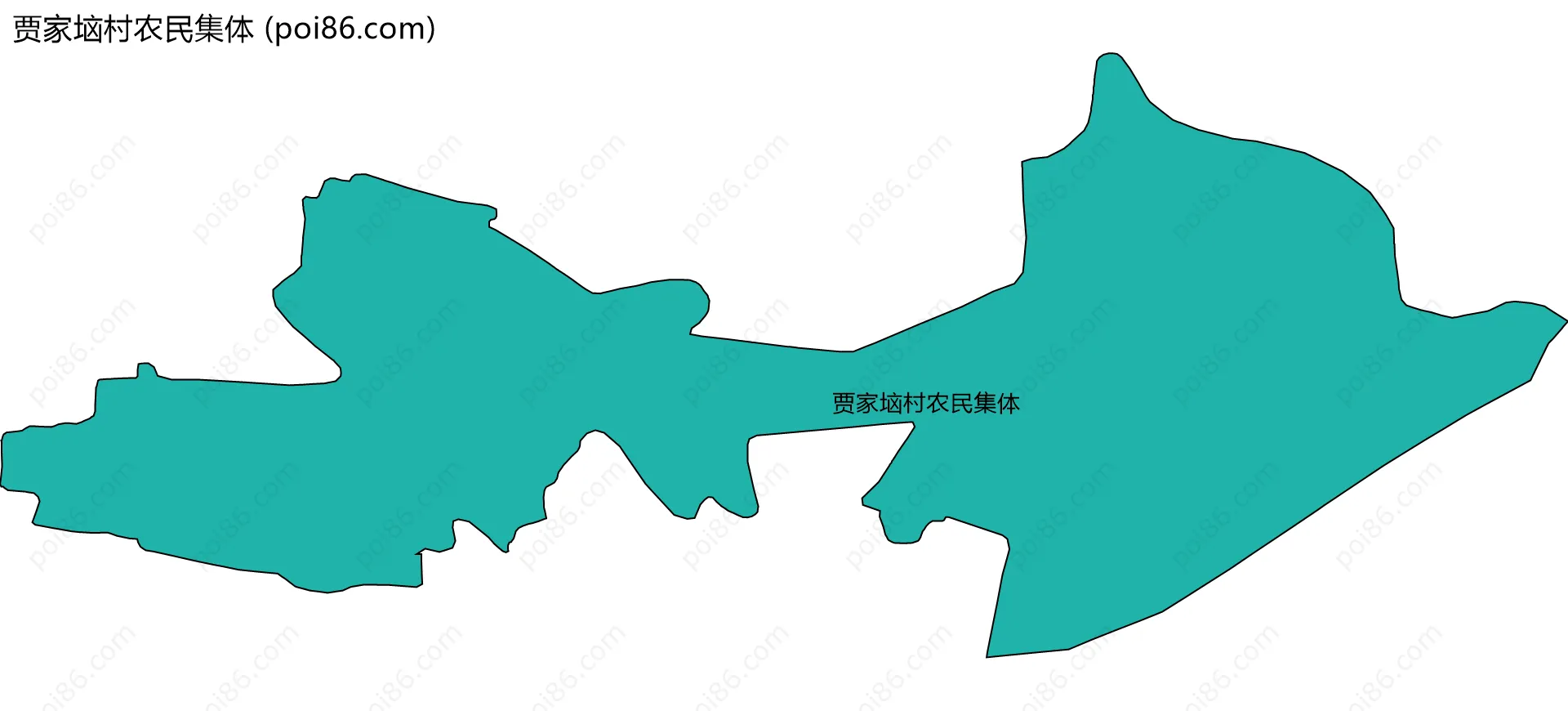 贾家垴村农民集体边界地图