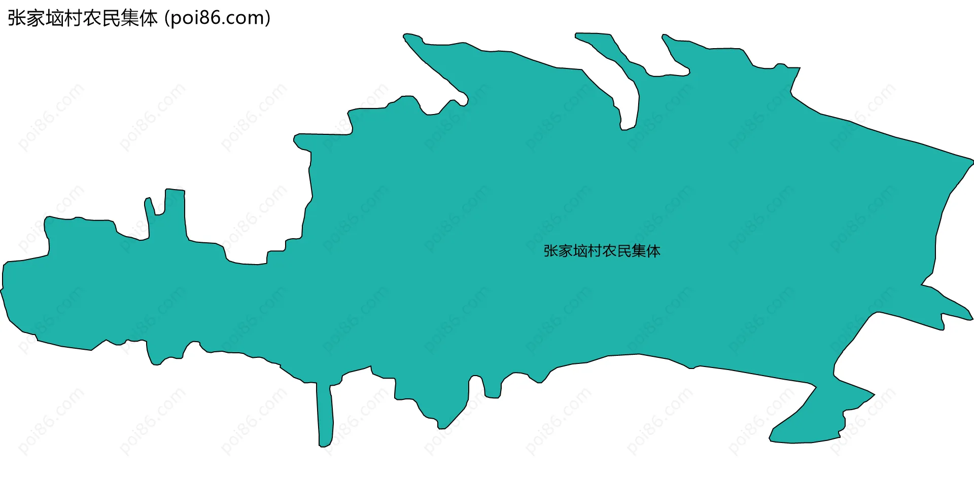 张家垴村农民集体边界地图