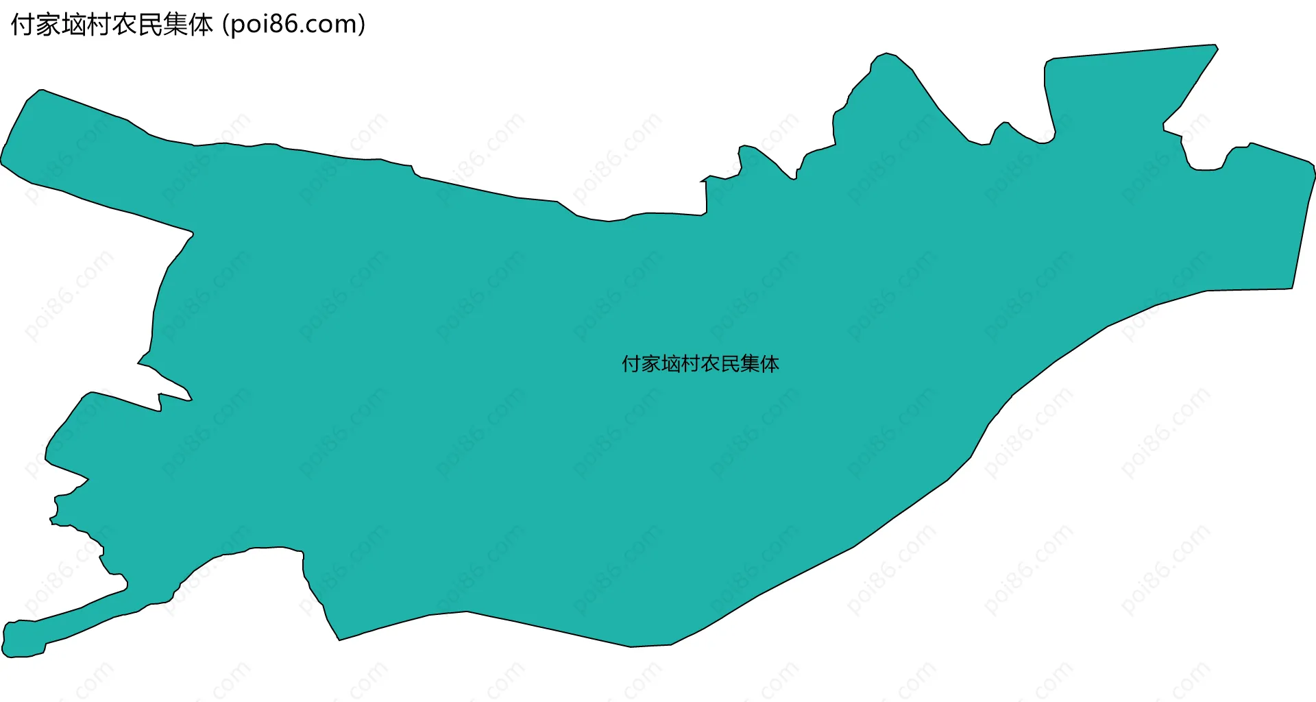 付家垴村农民集体边界地图