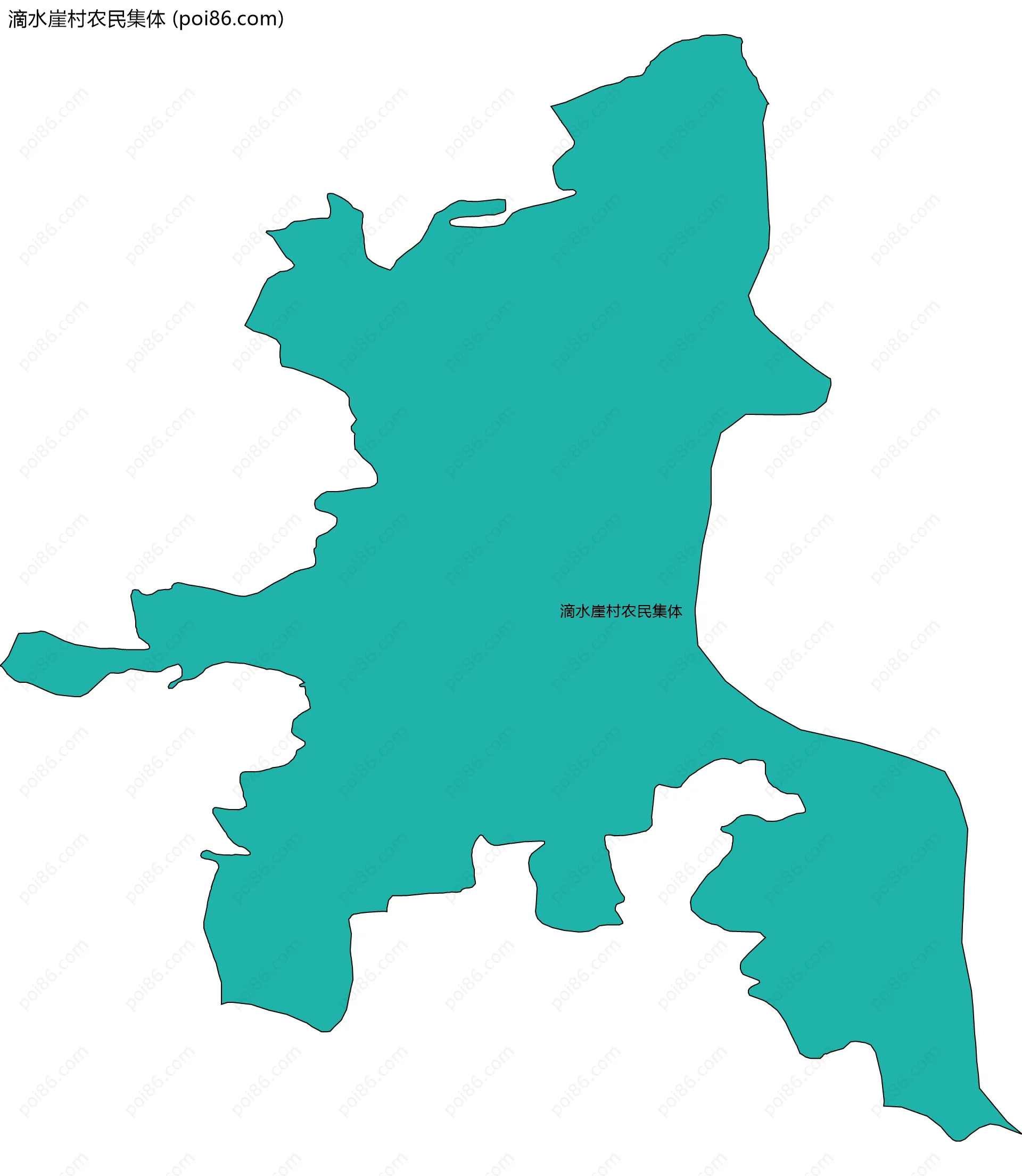 滴水崖村农民集体边界地图