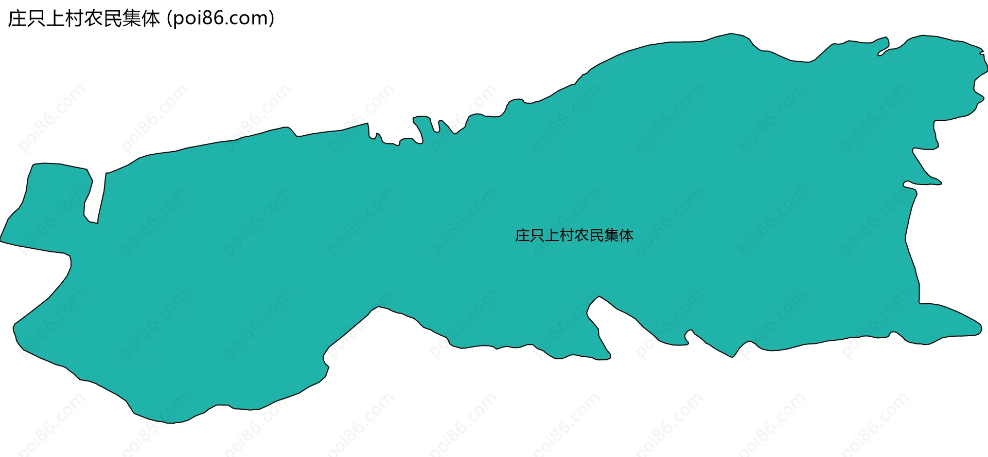 庄只上村农民集体边界地图