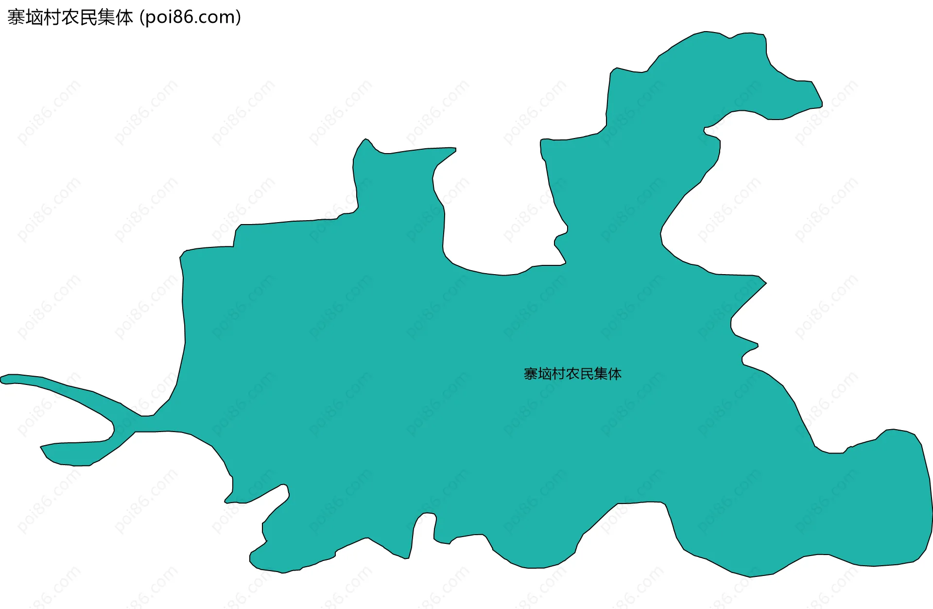 寨垴村农民集体边界地图