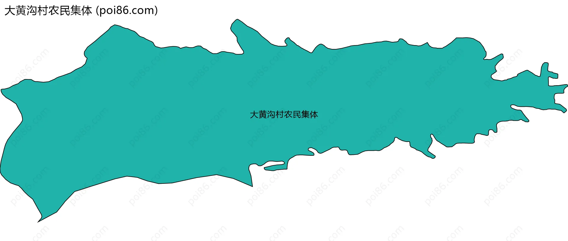 大黄沟村农民集体边界地图