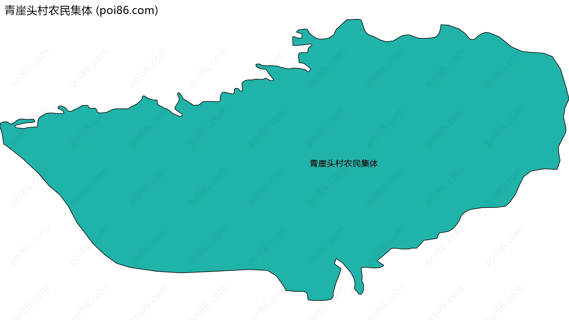 青崖头村农民集体边界地图