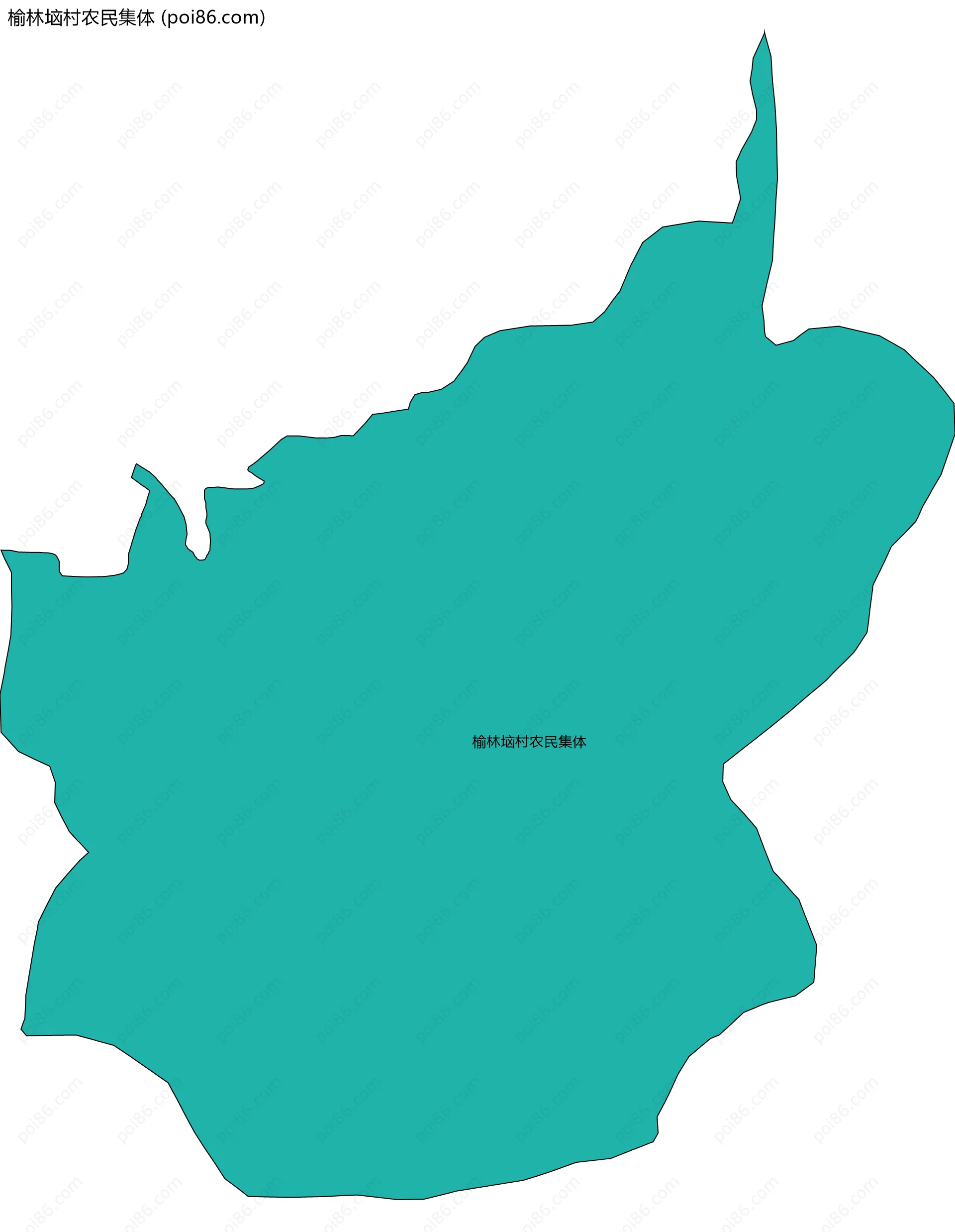 榆林垴村农民集体边界地图