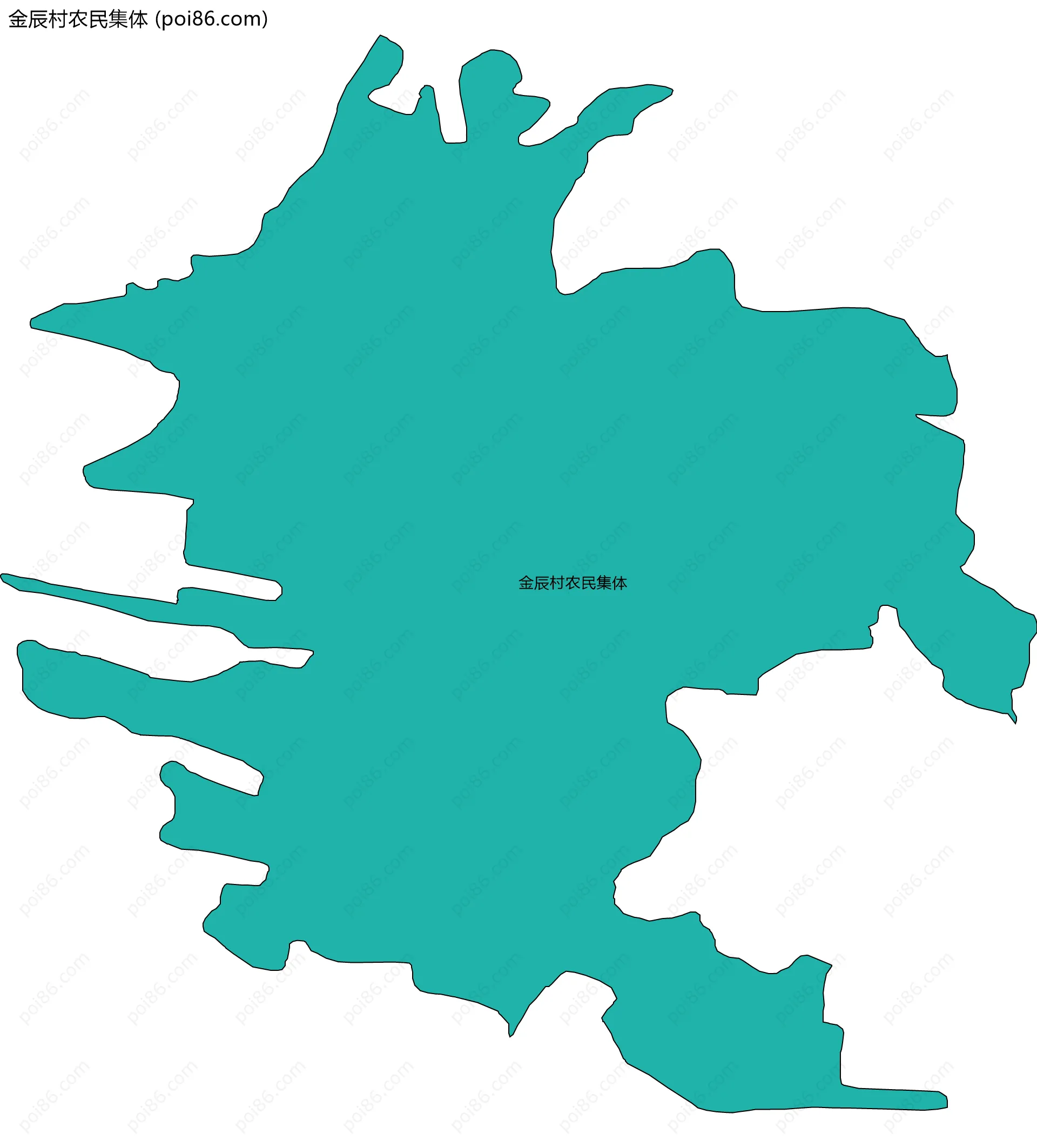 金辰村农民集体边界地图