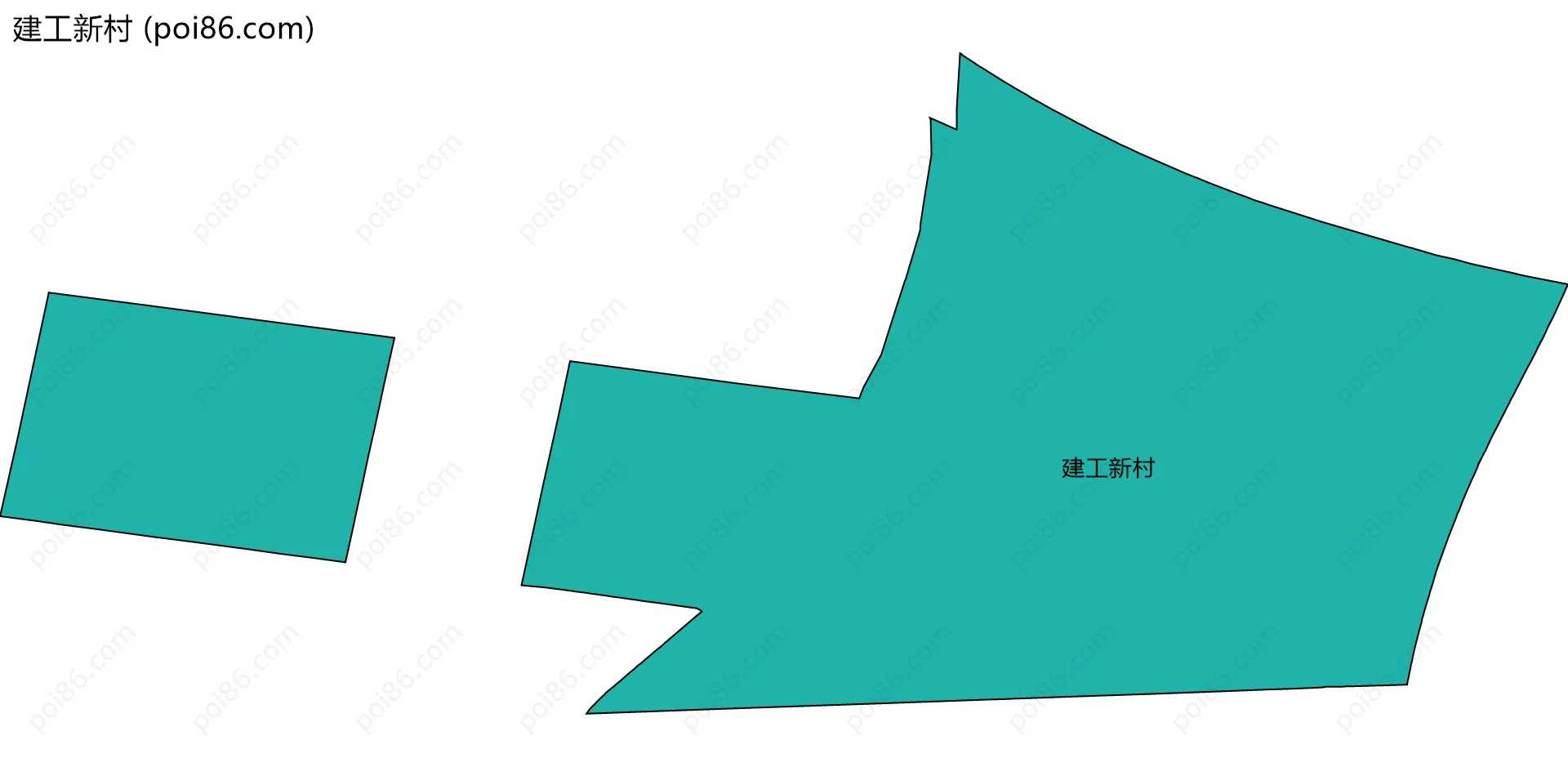 建工新村边界地图