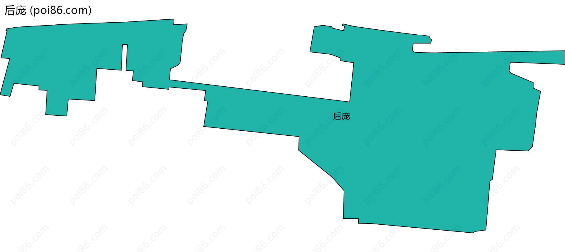 后庞边界地图