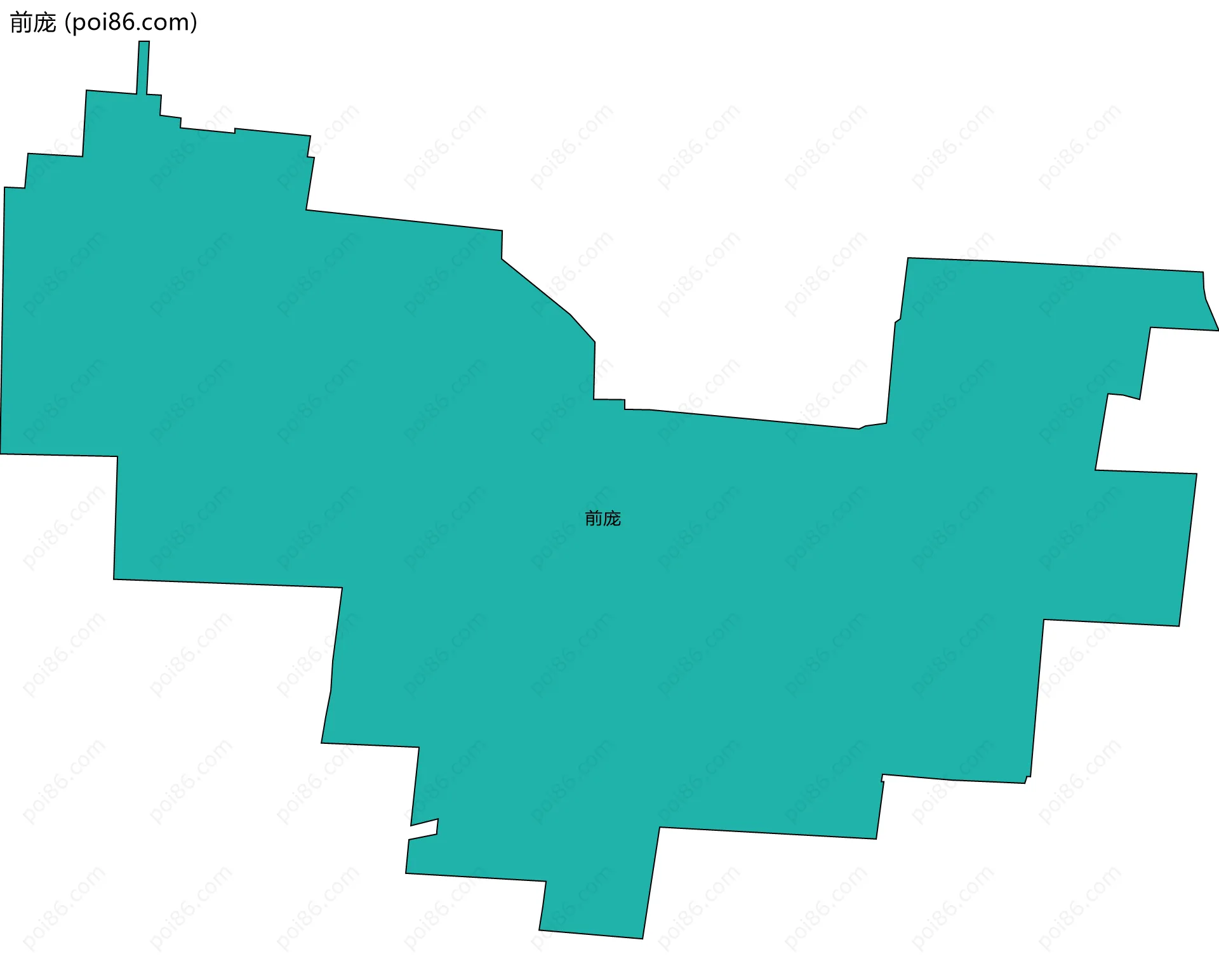 前庞边界地图