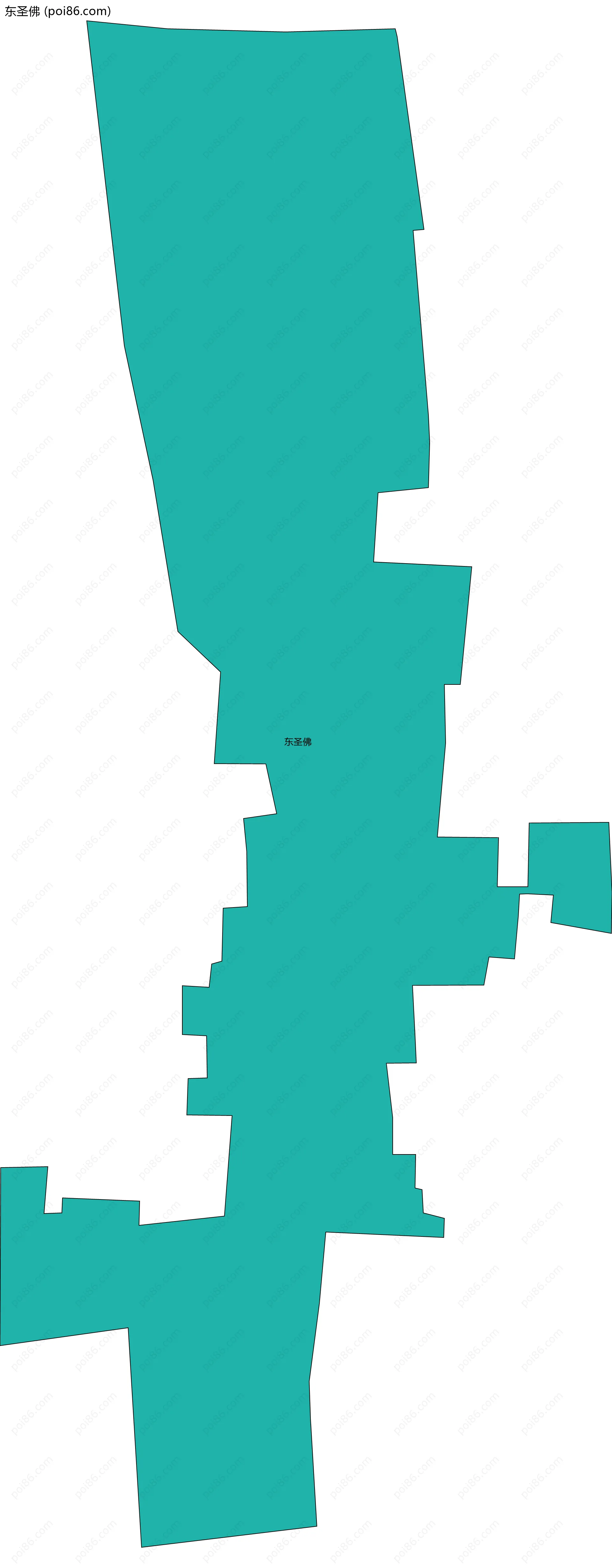 东圣佛边界地图