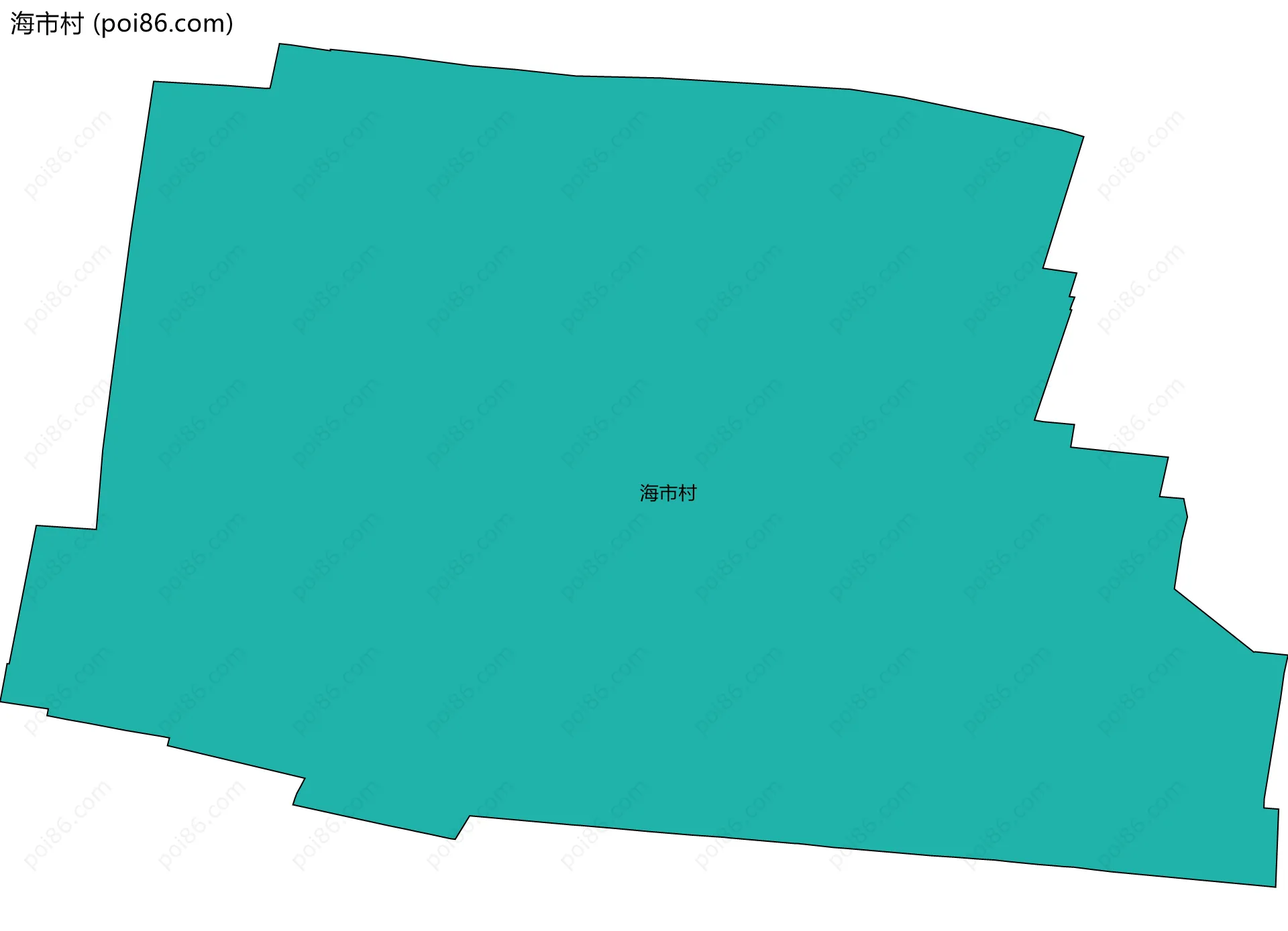 海市村边界地图