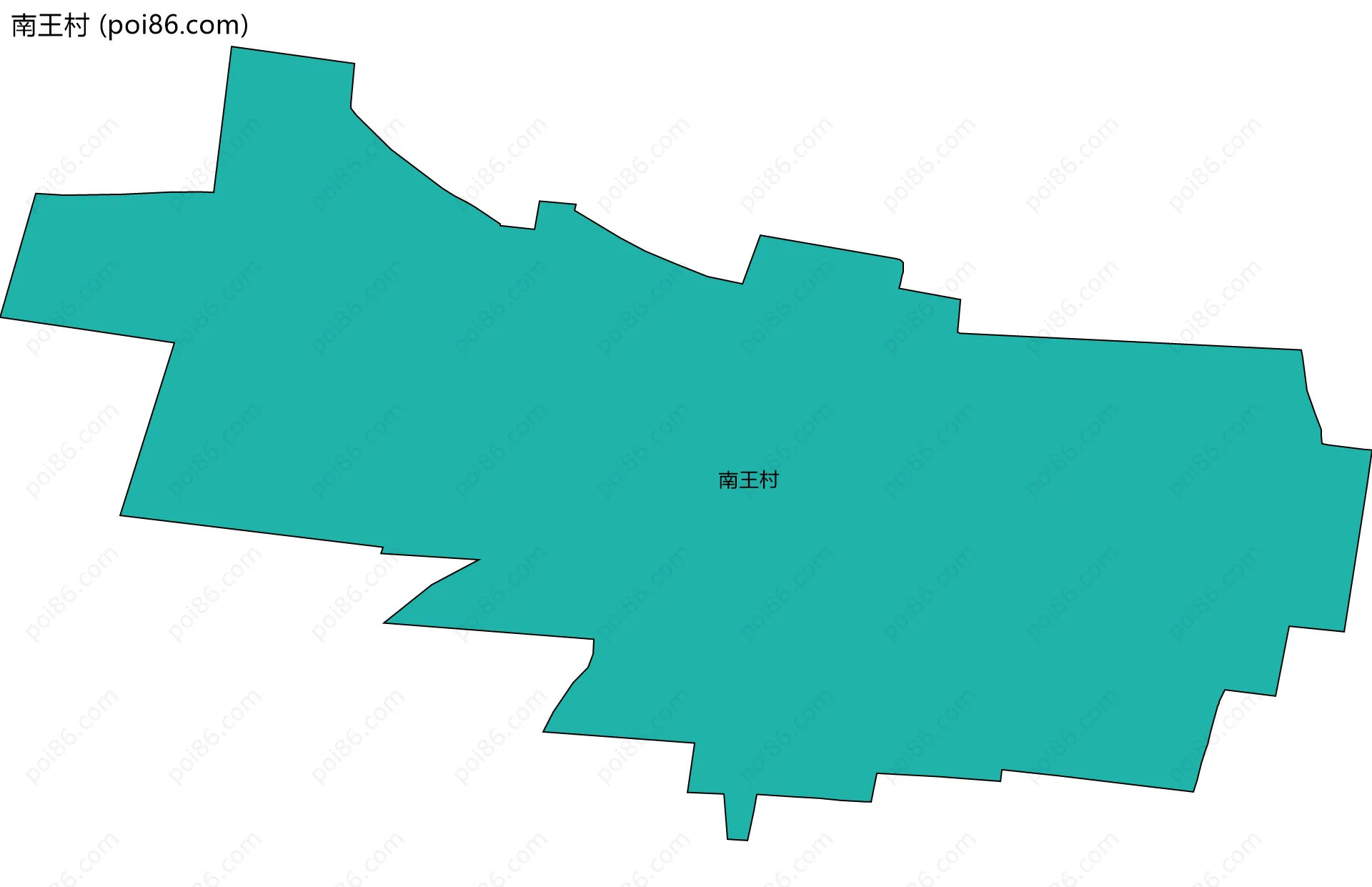 南王村边界地图