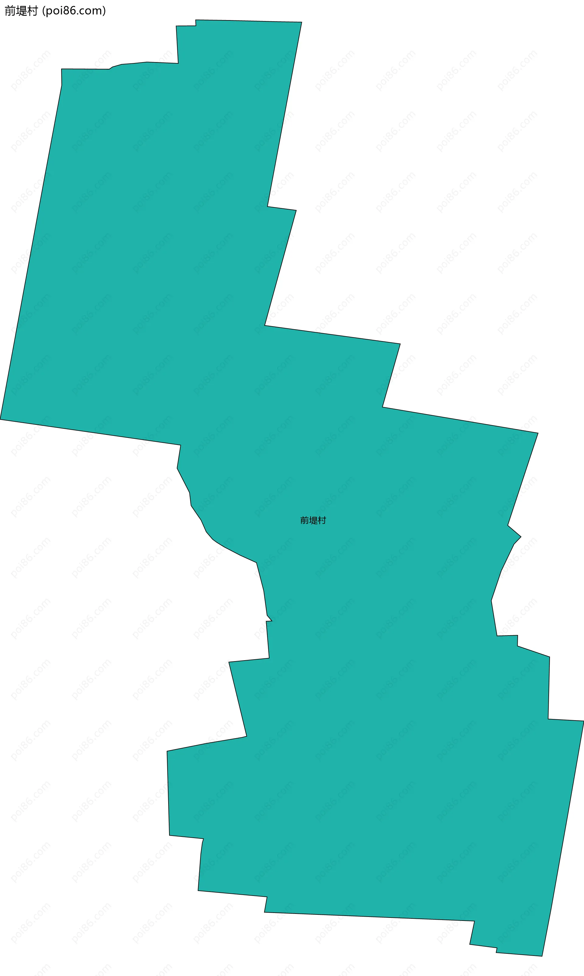 前堤村边界地图