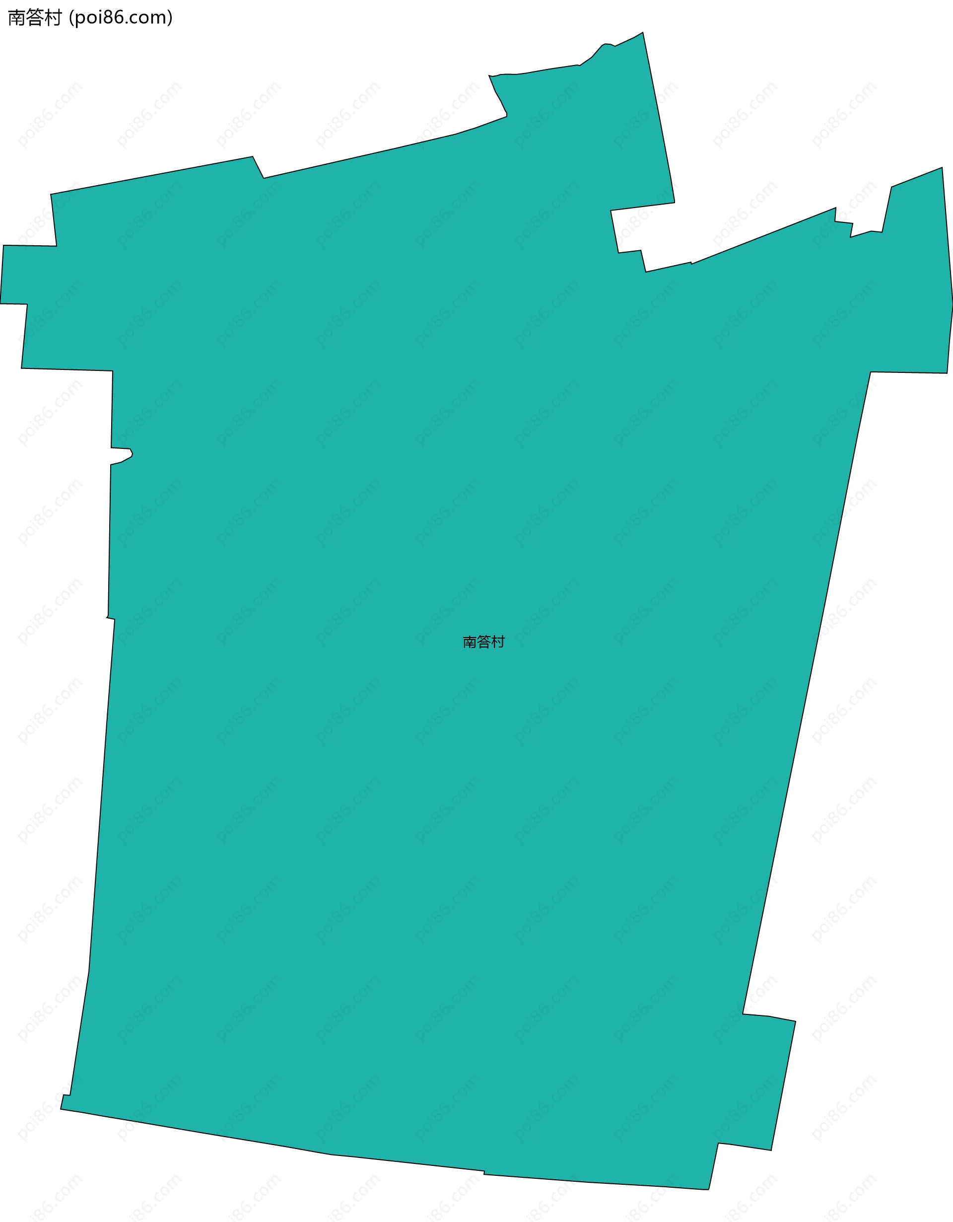 南答村边界地图