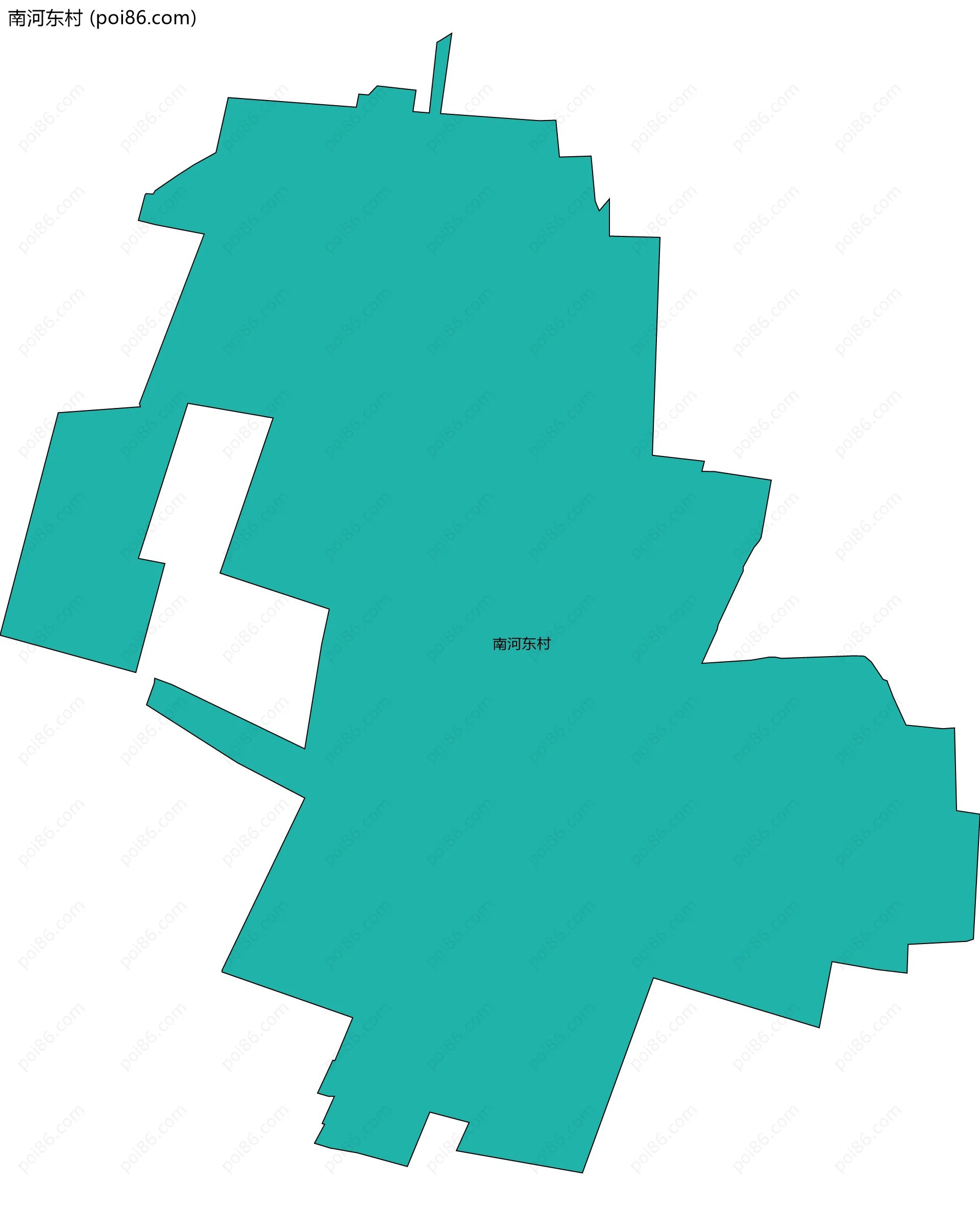 南河东村边界地图