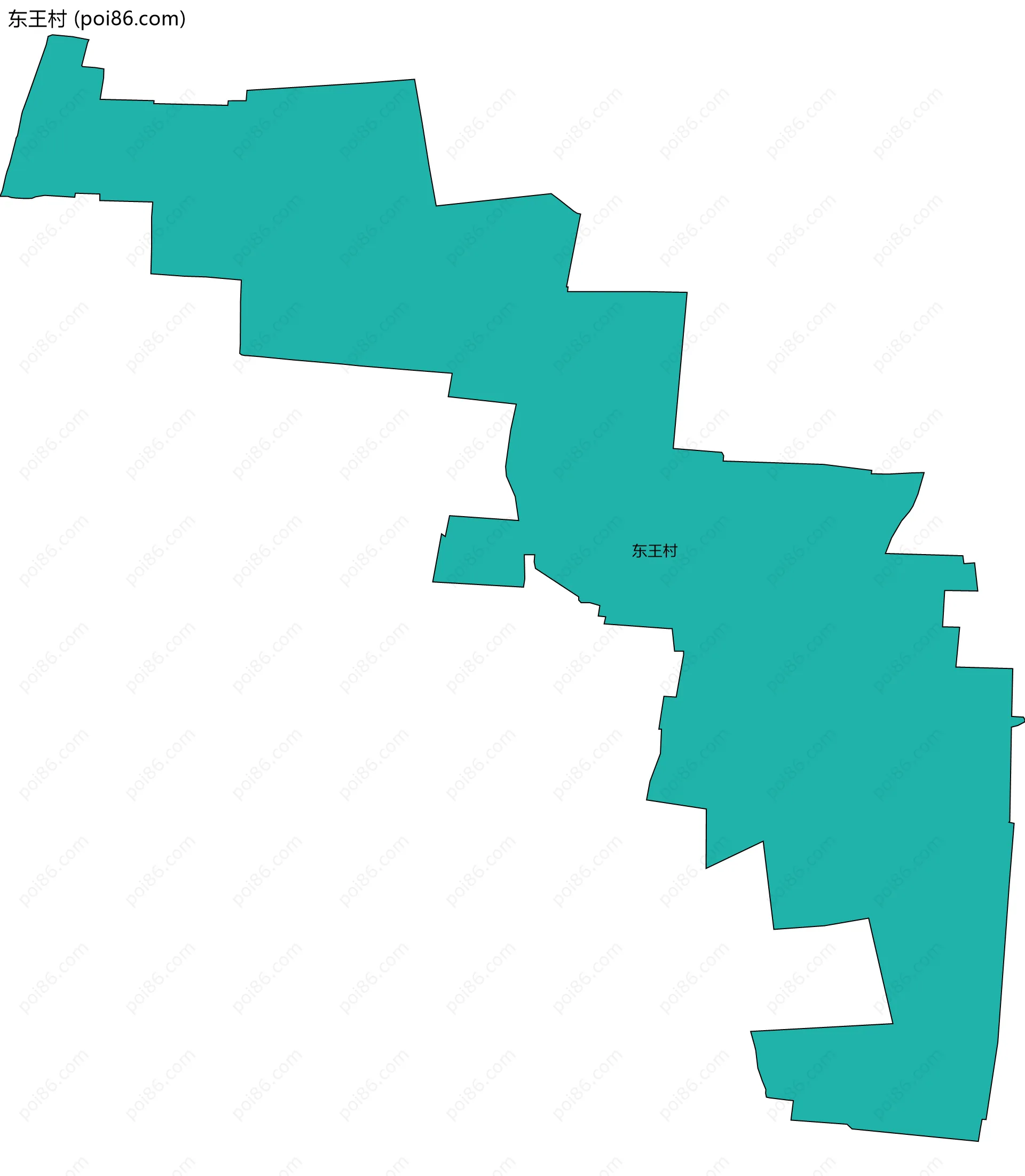 东王村边界地图