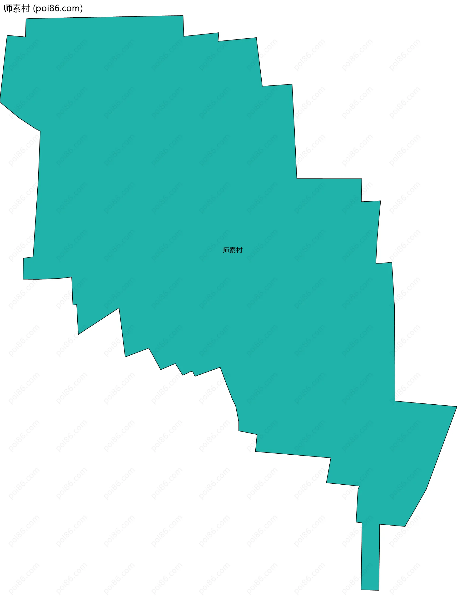 师素村边界地图