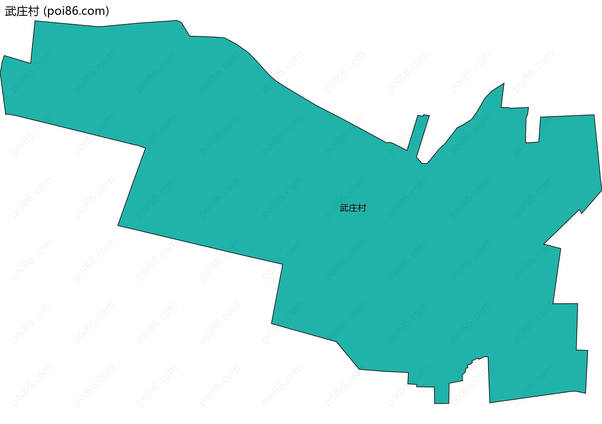 武庄村边界地图