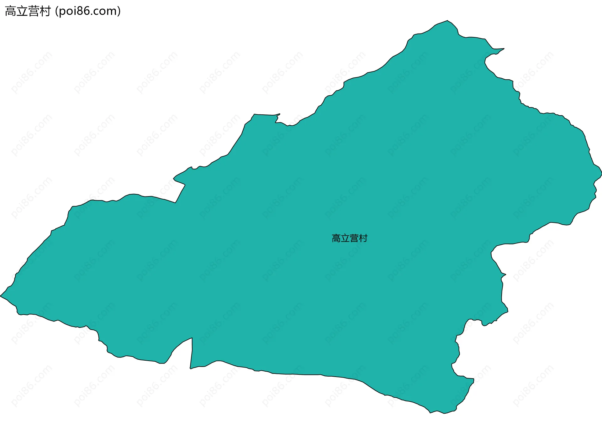 高立营村边界地图
