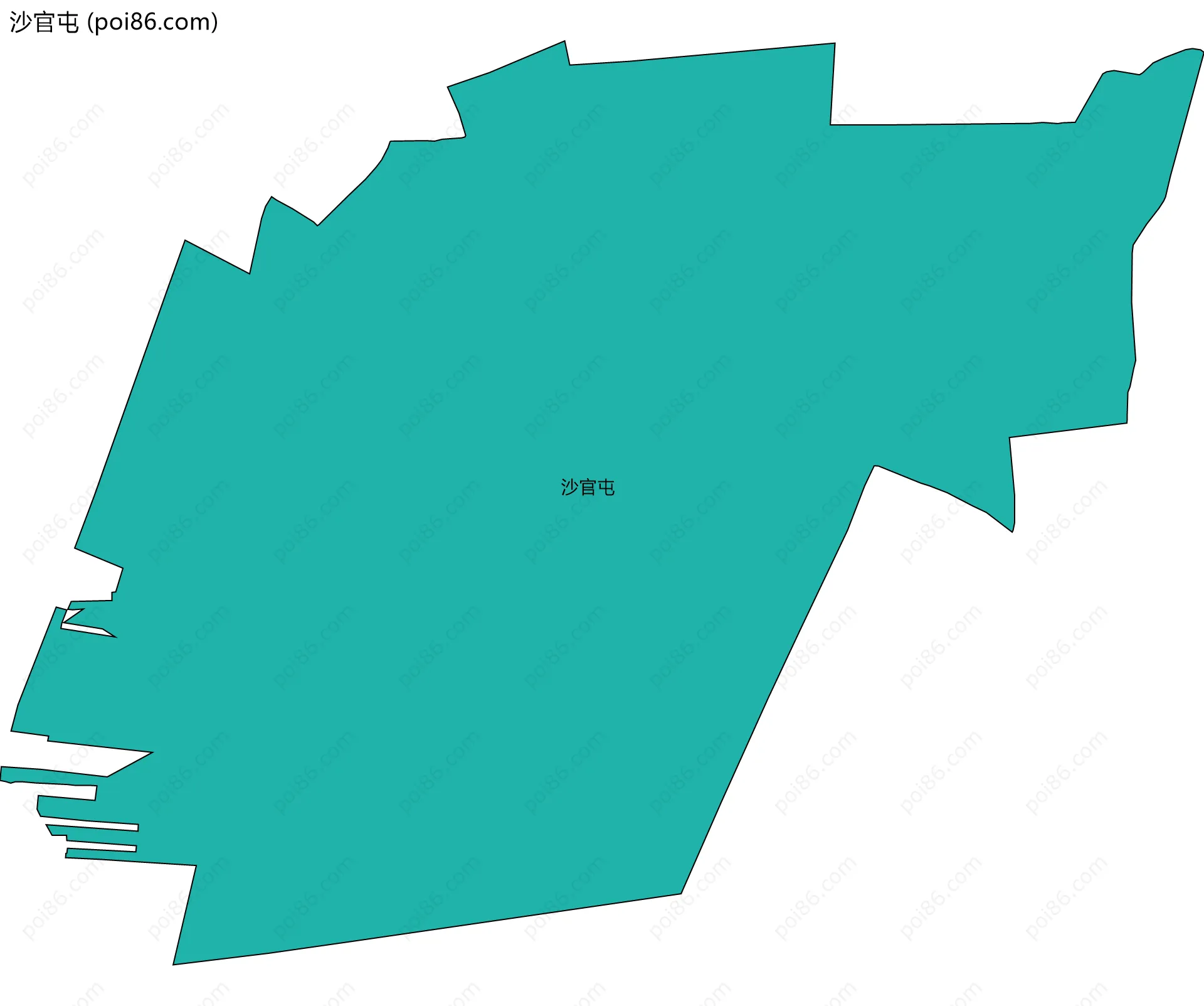 沙官屯边界地图