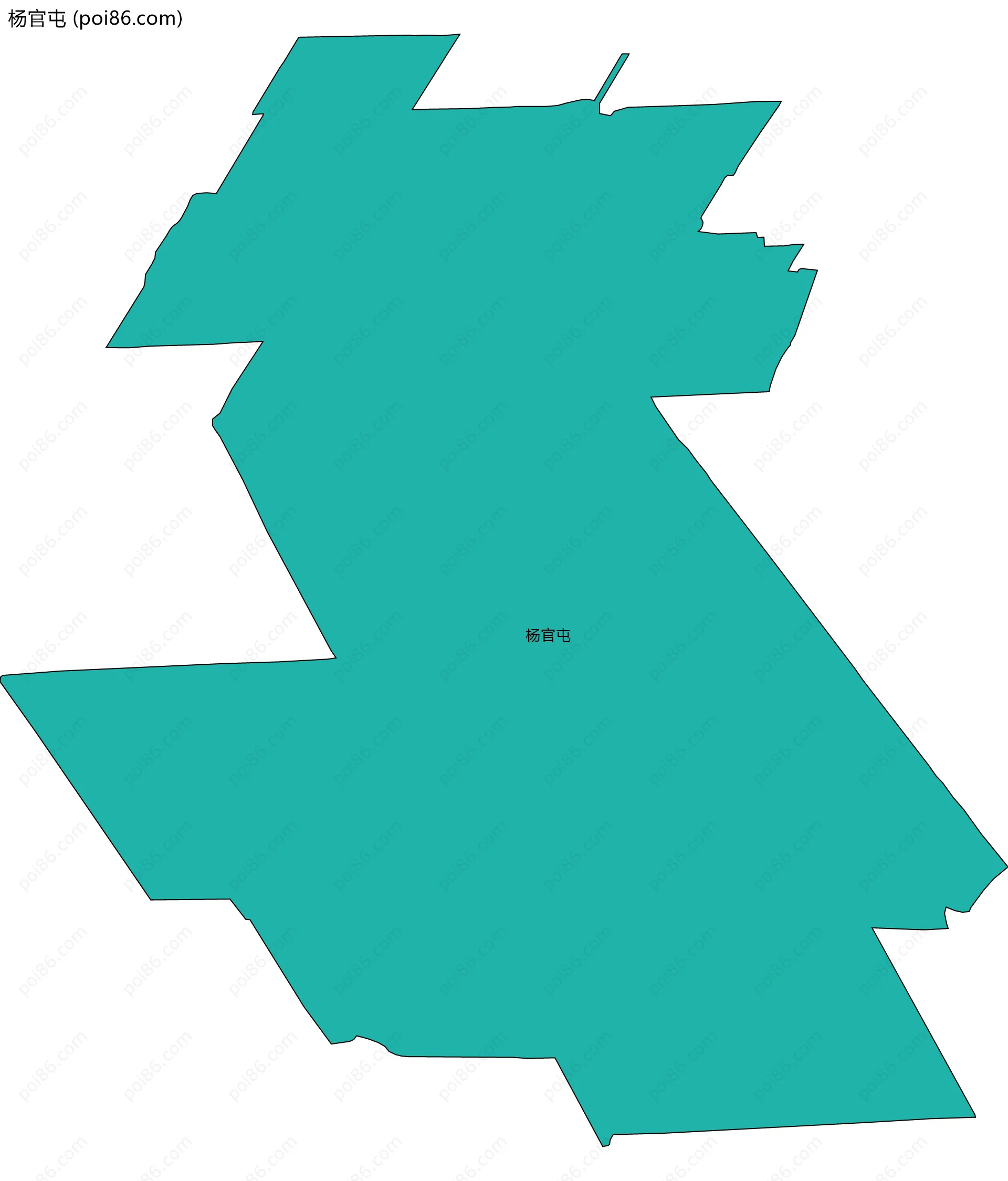 杨官屯边界地图