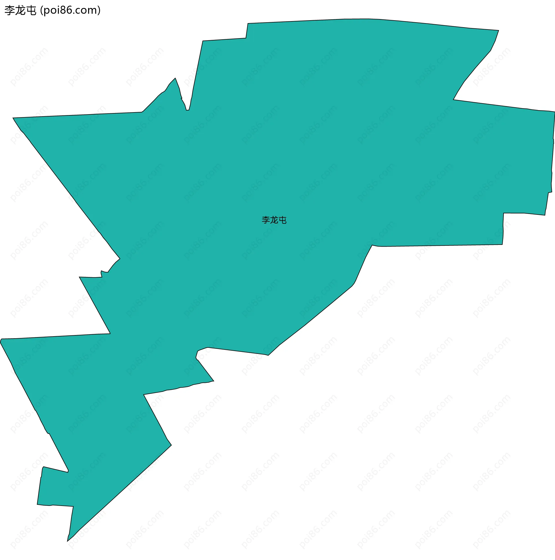 李龙屯边界地图