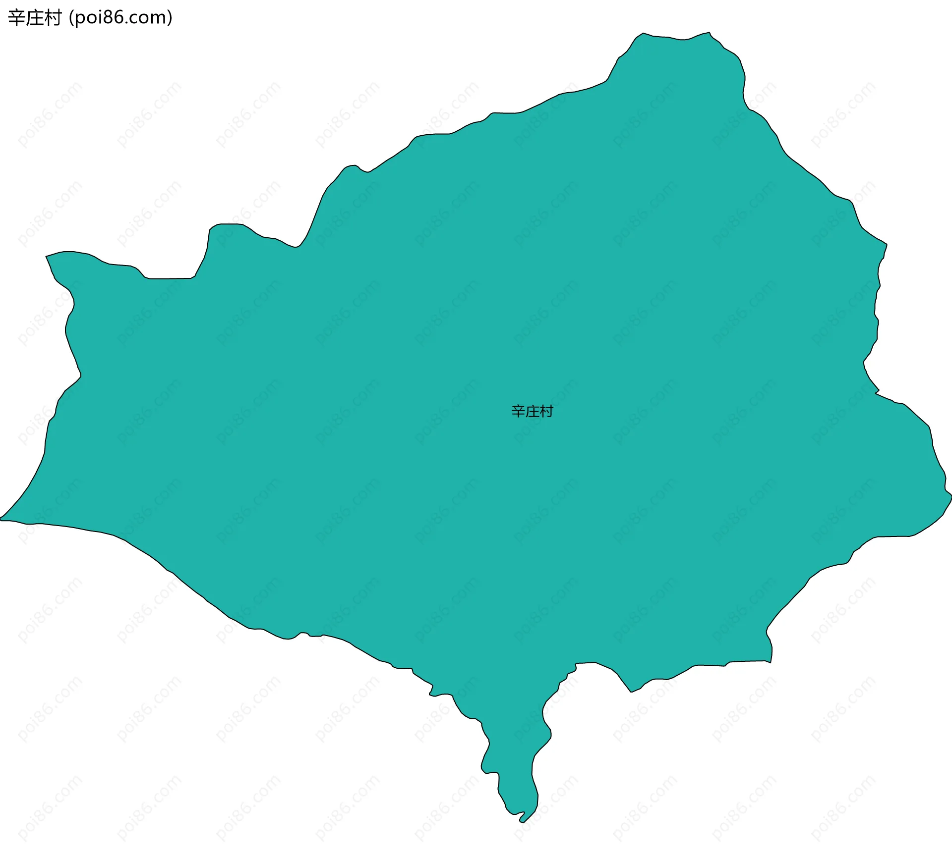 辛庄村边界地图