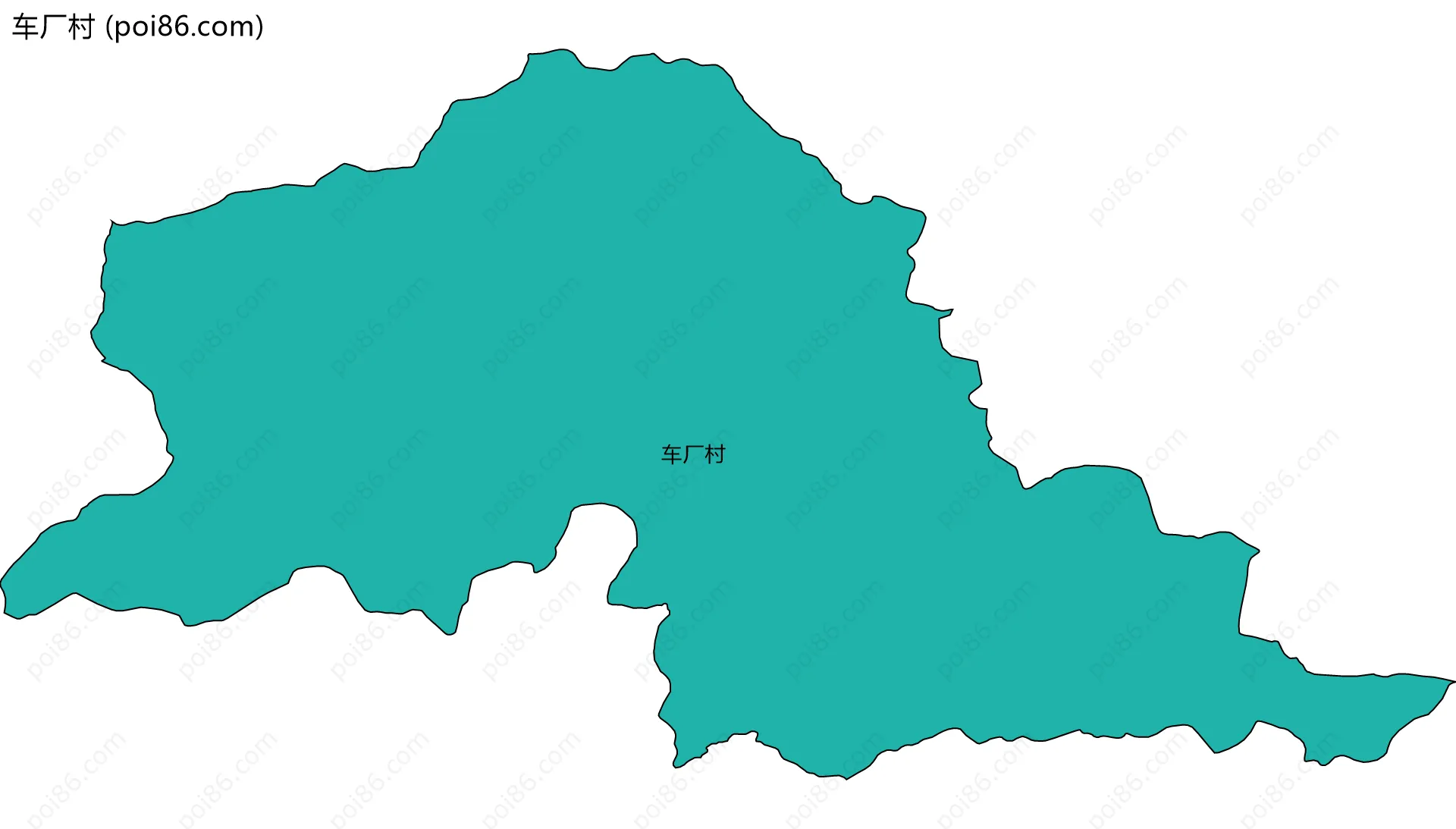 车厂村边界地图