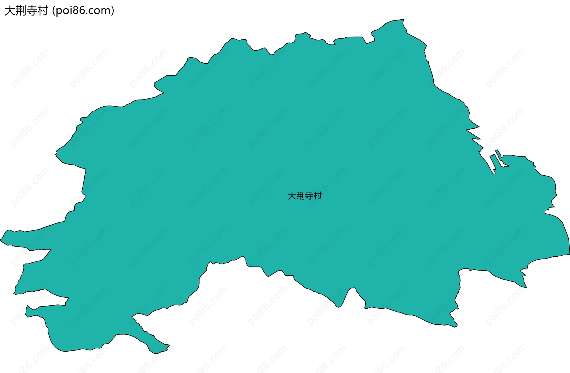 大荆寺村边界地图