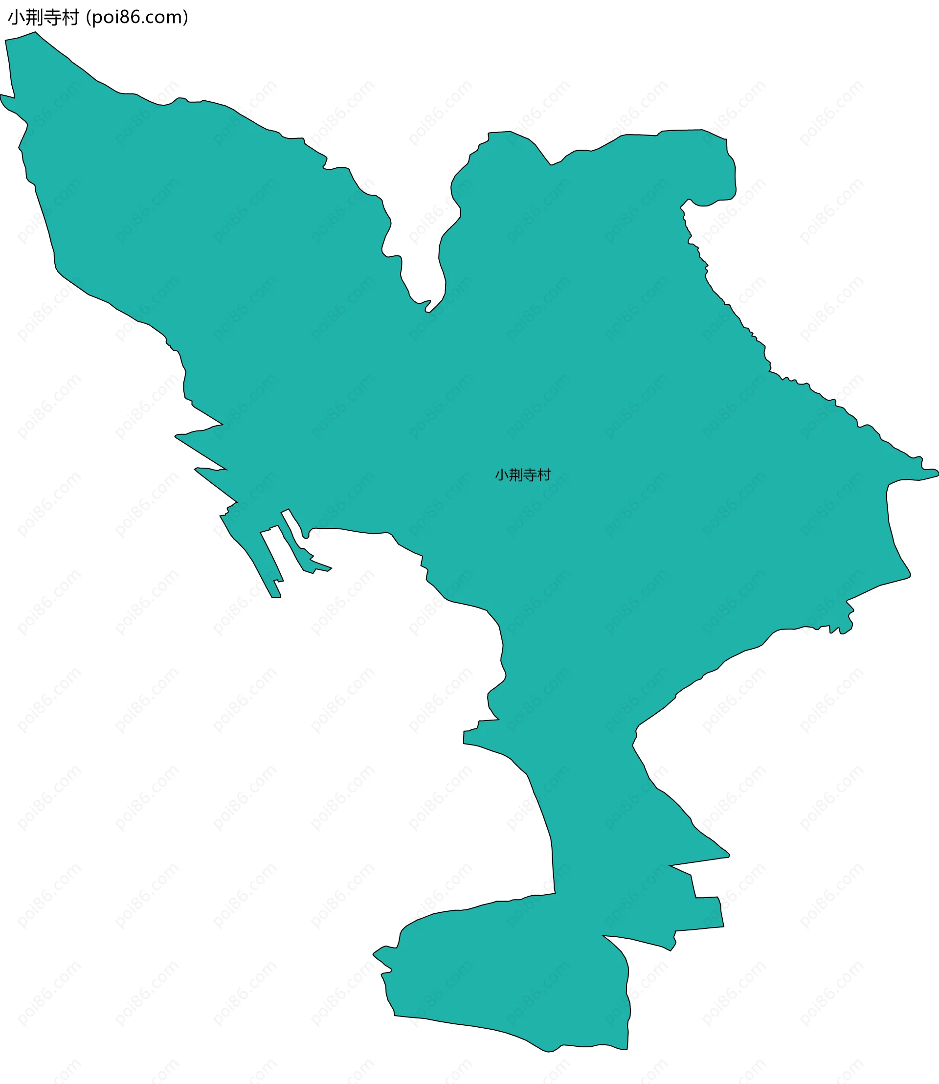 小荆寺村边界地图