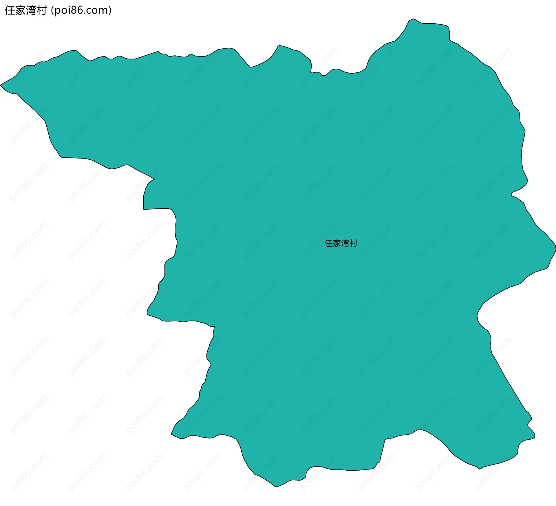 任家湾村边界地图
