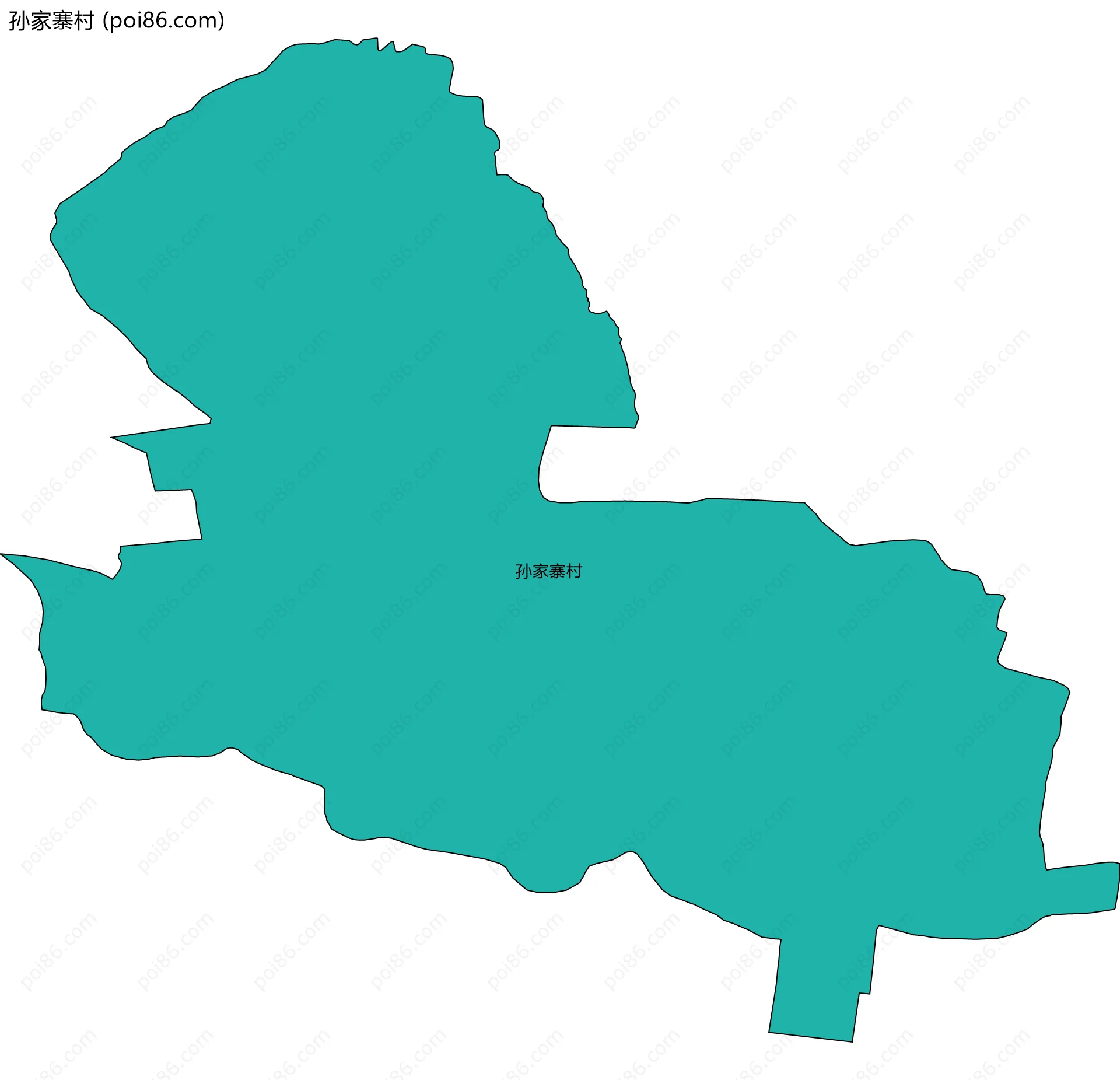 孙家寨村边界地图