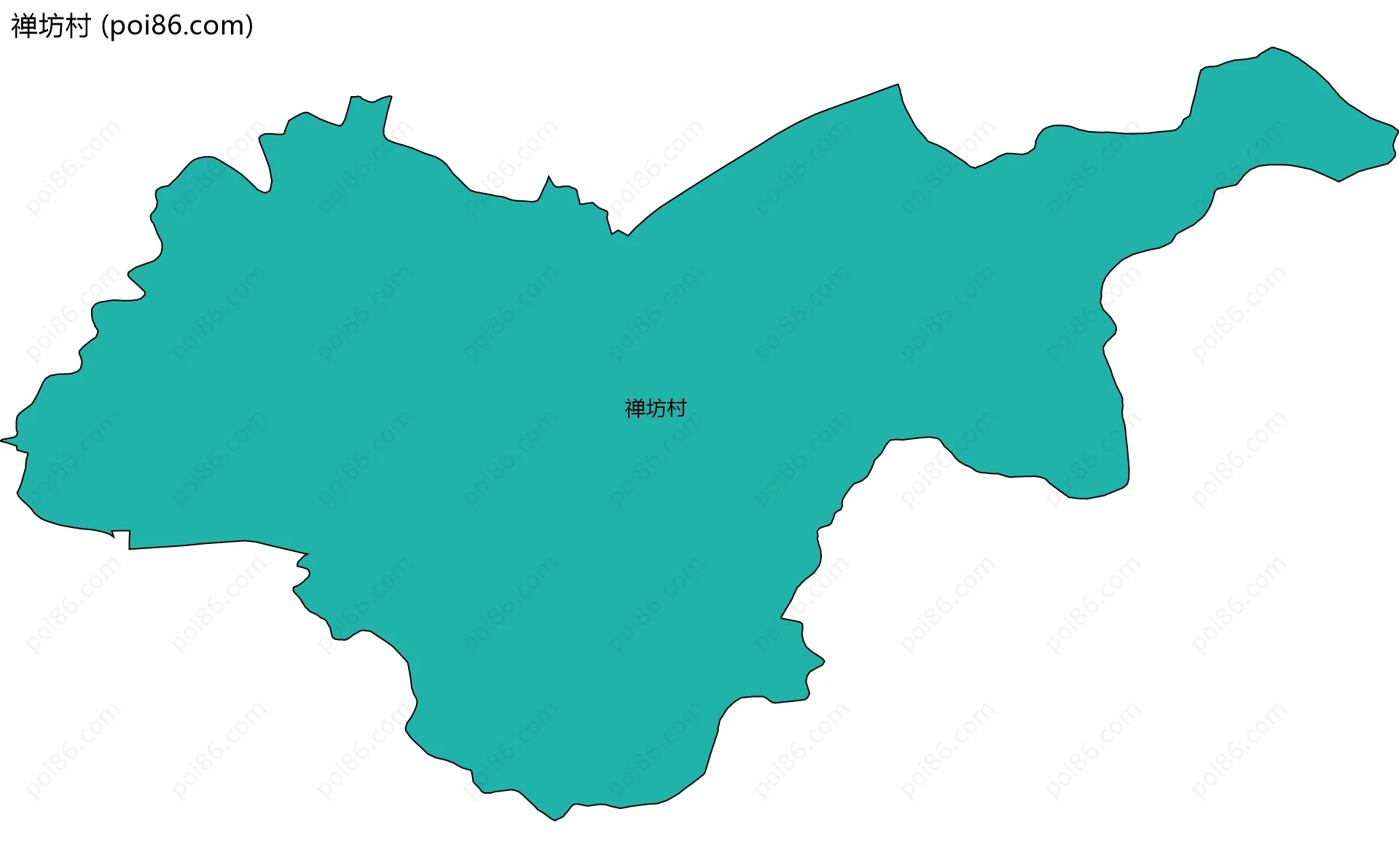 禅坊村边界地图