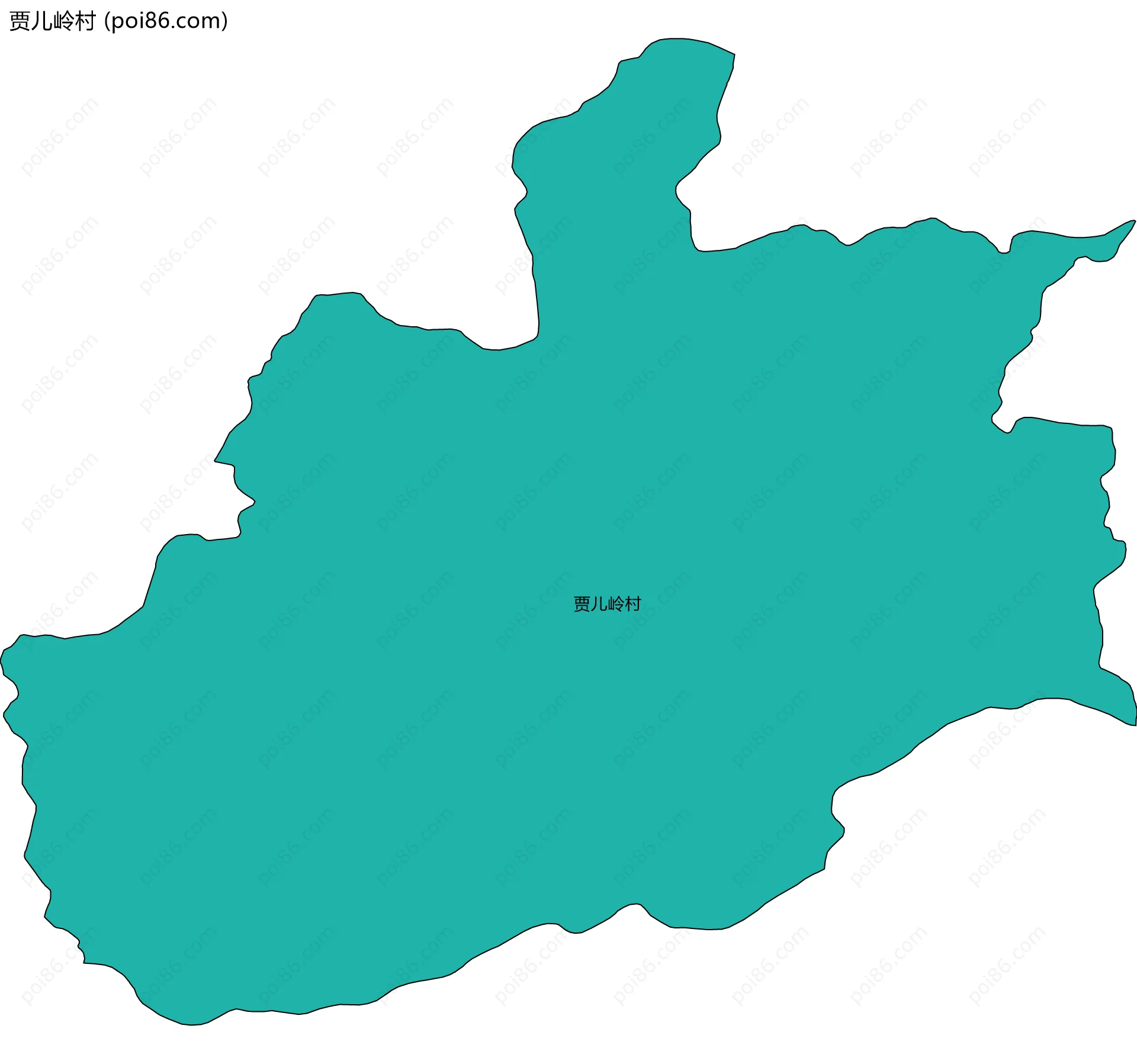 贾儿岭村边界地图