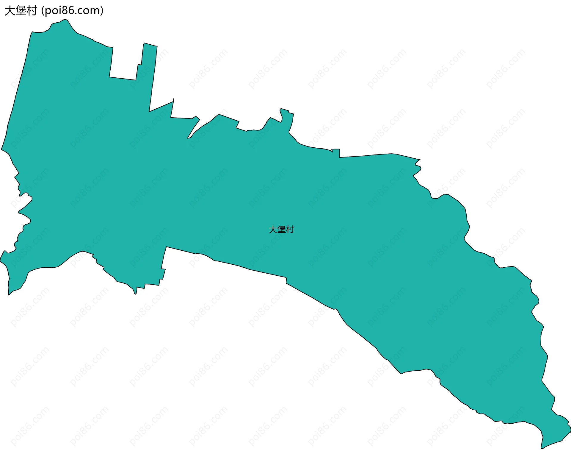 大堡村边界地图