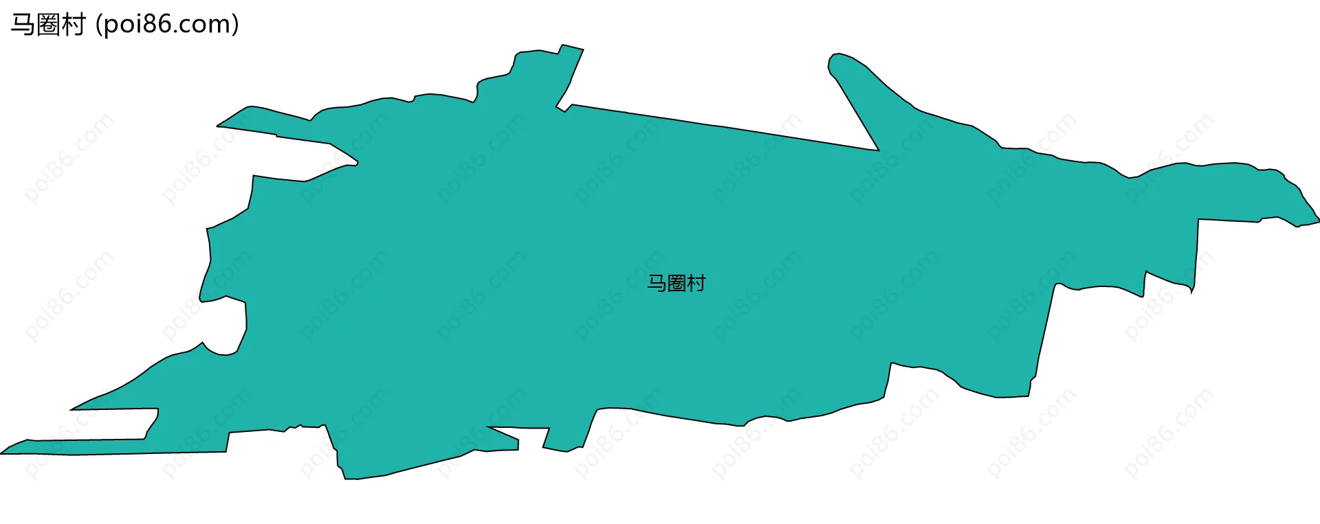 马圈村边界地图